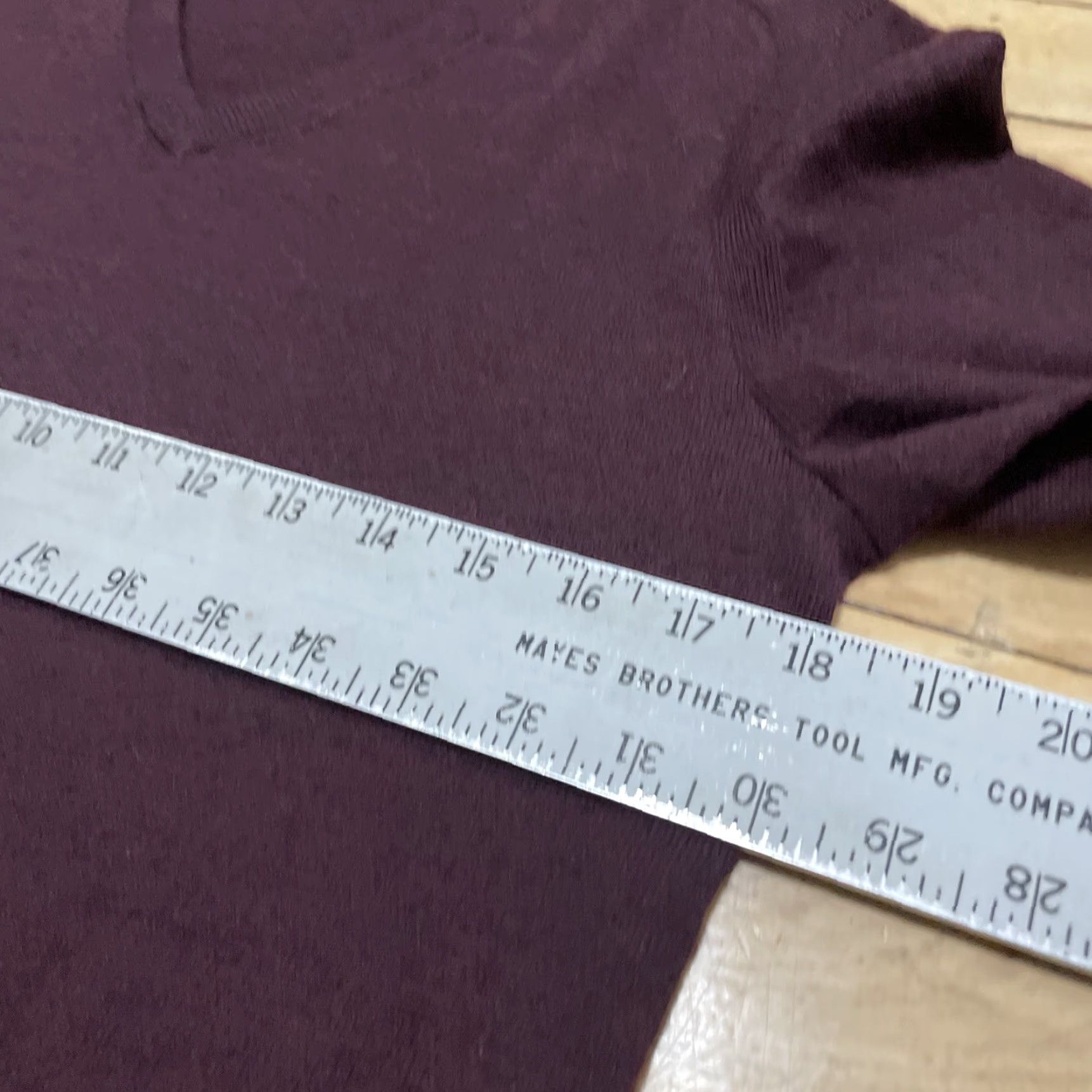 Express Express Mens Small Merino Wool Sweater Burgundy Maroon Red LS V Neck Preppy S Shirt Mens Size US S / EU 44-46 / 1 - 7 Thumbnail