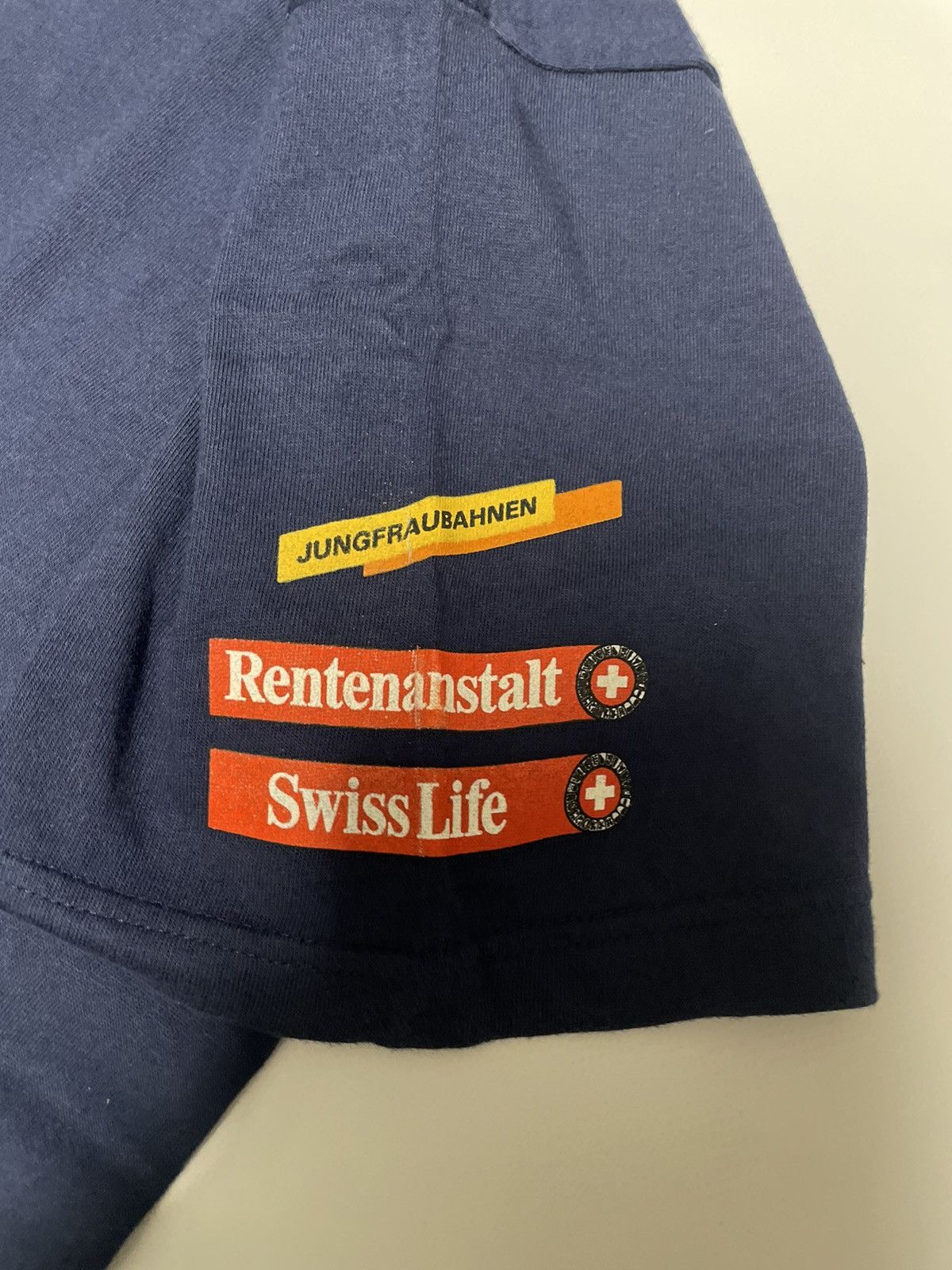 Nike × Vintage Nike Vintage 90’s Big Logo Jungfrau Marathon 2000 T-Shirt Size US M / EU 48-50 / 2 - 5 Thumbnail