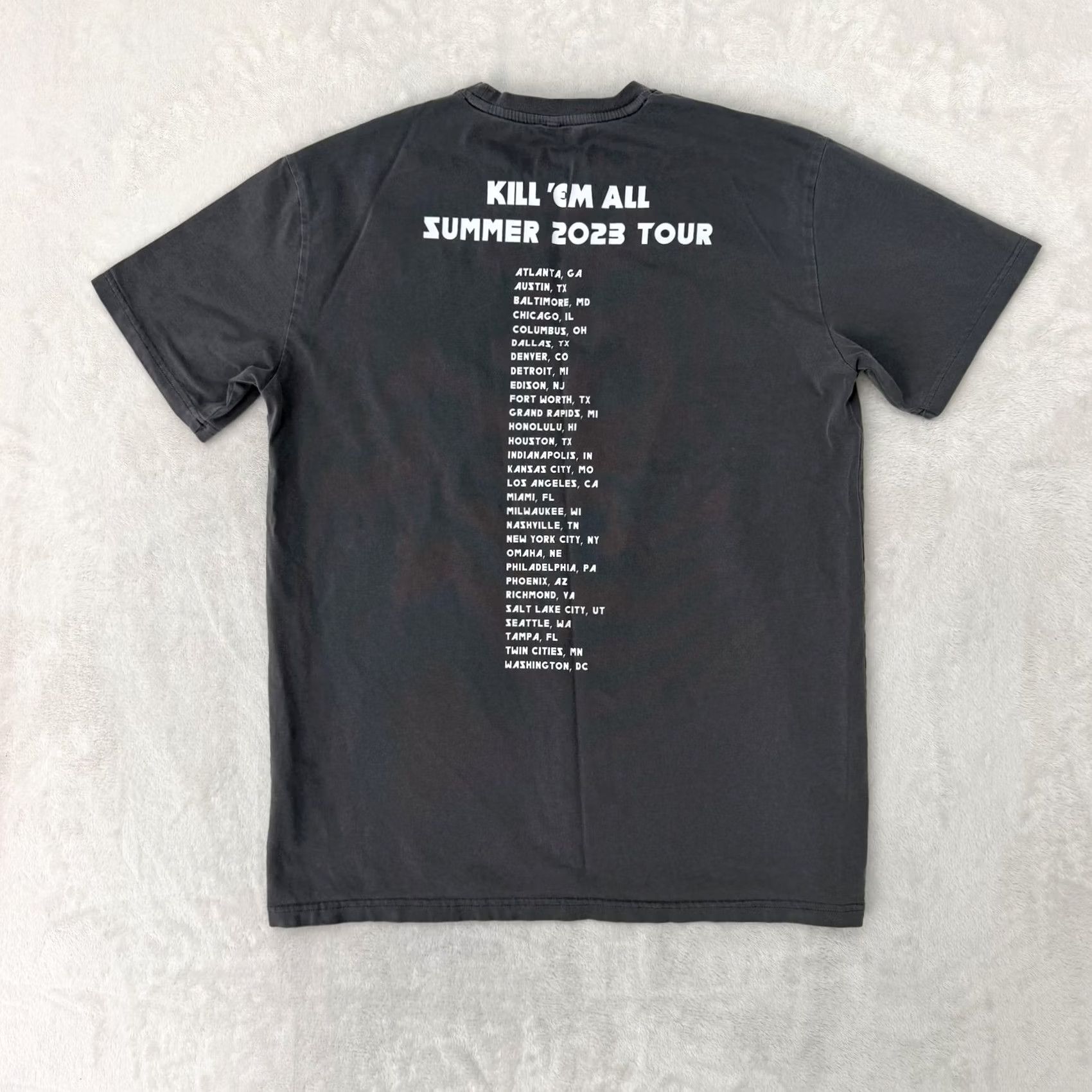 Vintage VINTAGE Metallica Ecoshield Shirt Mens Large Gray Kill Em All Summer 2023 Tour Rock Size US L / EU 52-54 / 3 - 7 Thumbnail