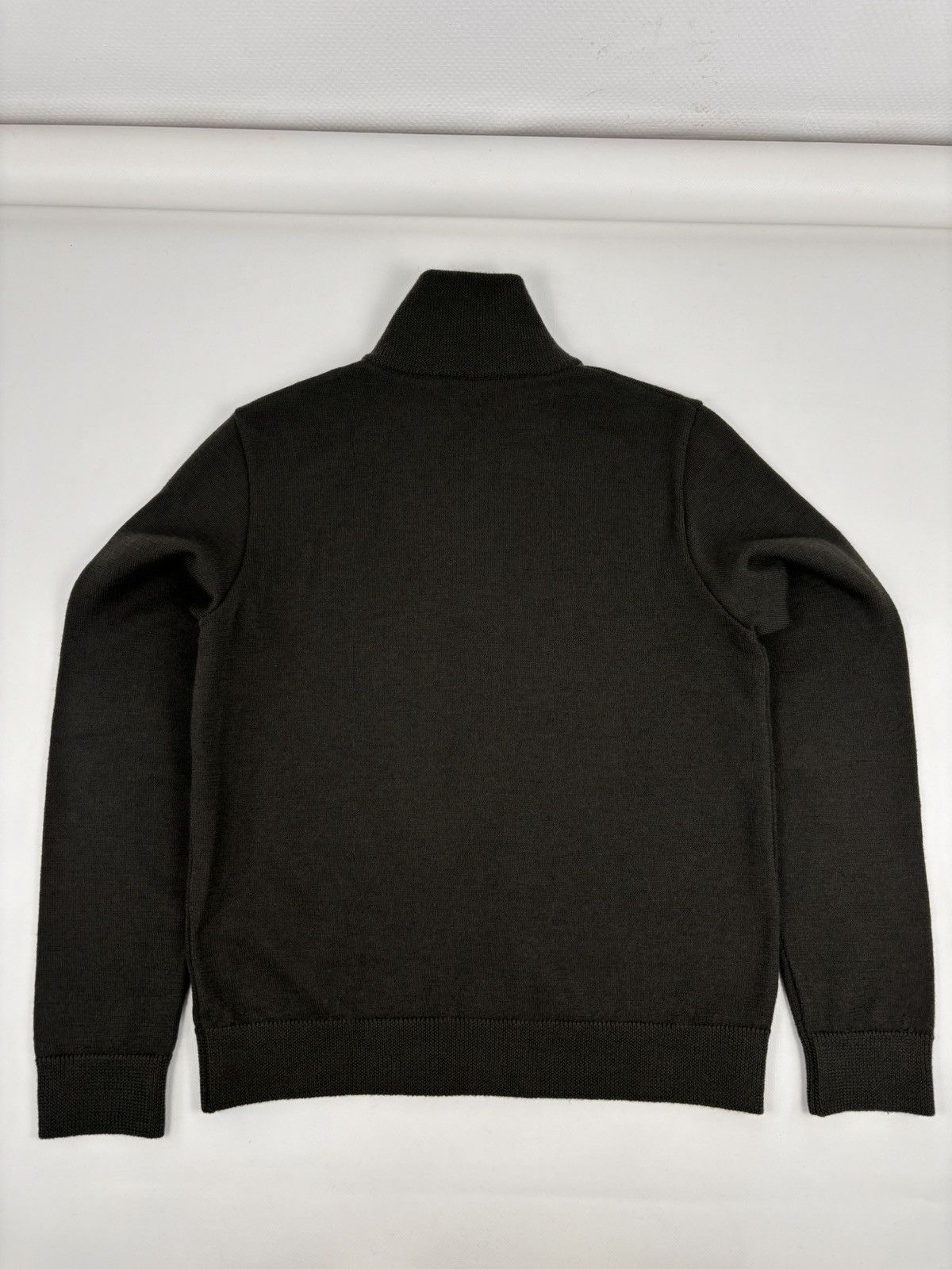 Miu Miu VTG Archive Knit Wool-Leather Zip Sweater High Collar Jumper Size US M / EU 48-50 / 2 - 11 Thumbnail