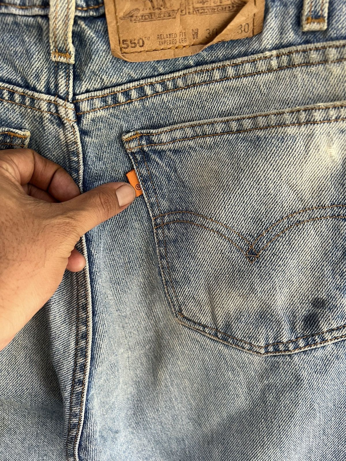 Levi's Vintage Clothing 🔥Vintage Levis 550 Distressed Denim Size US 30 / EU 46 - 16 Thumbnail