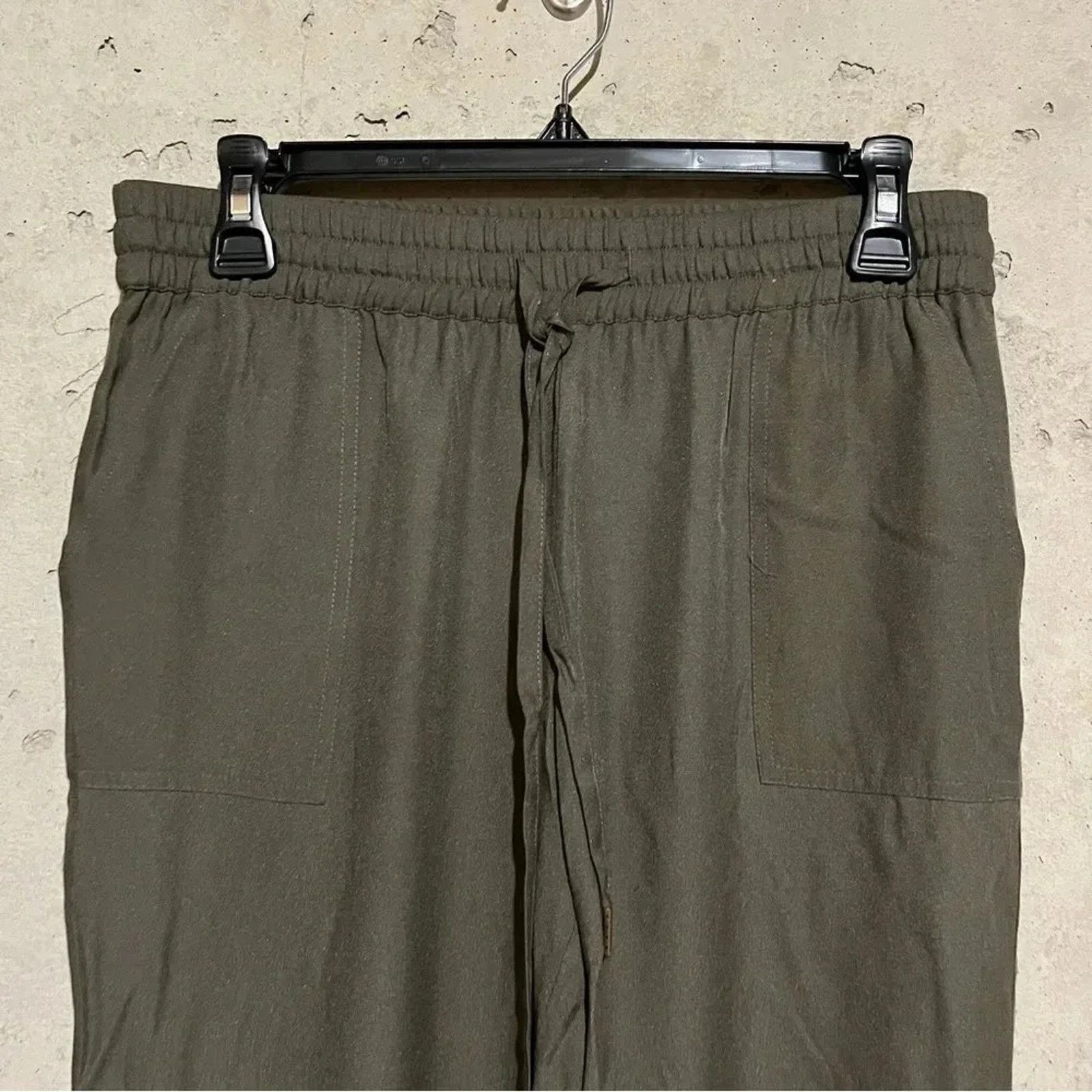 Joie Joie Womens Sz S Green Drawstring Jogger Pants Silk Blend Size 26" / US 2 / IT 38 - 9 Thumbnail