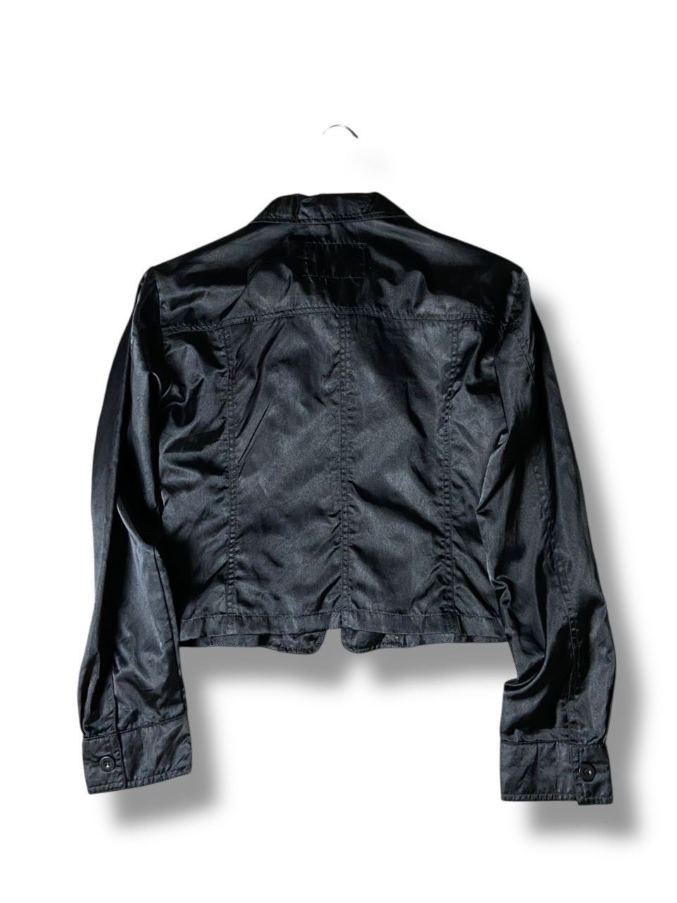 Japanese Brand Mama Cola Feminine Zip Up Crop Jacket (161) Size M / US 6-8 / IT 42-44 - 3 Thumbnail