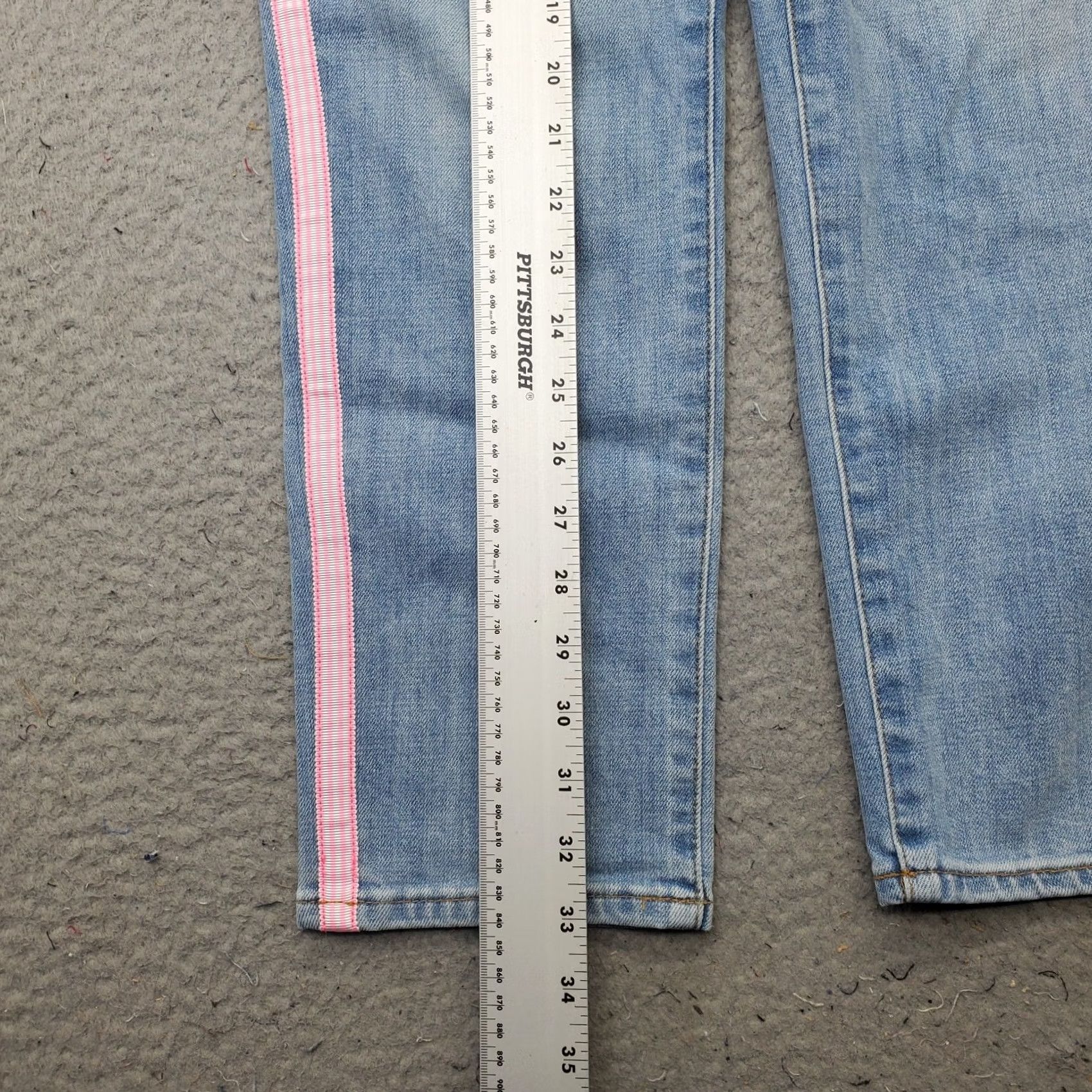 Talbots Talbots Modern Ankle Jeans Womens 4P Blue Denim Medium Wash 5-Pocket Design Straight Jeans XS? Size 27" / US 4 / IT 40 - 3 Thumbnail