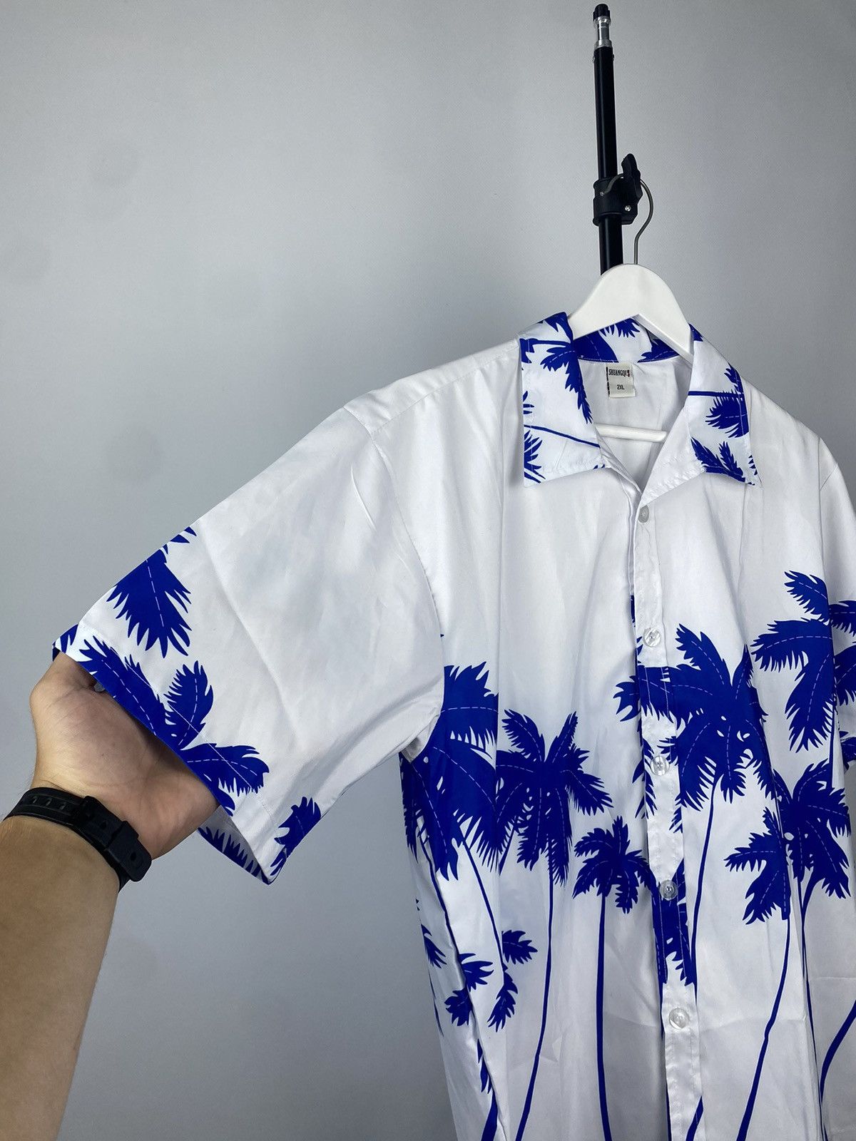 Vintage Vintage Y2K Hawaii Crazy Overprint Shirt Size US XL / EU 56 / 4 - 2 Thumbnail