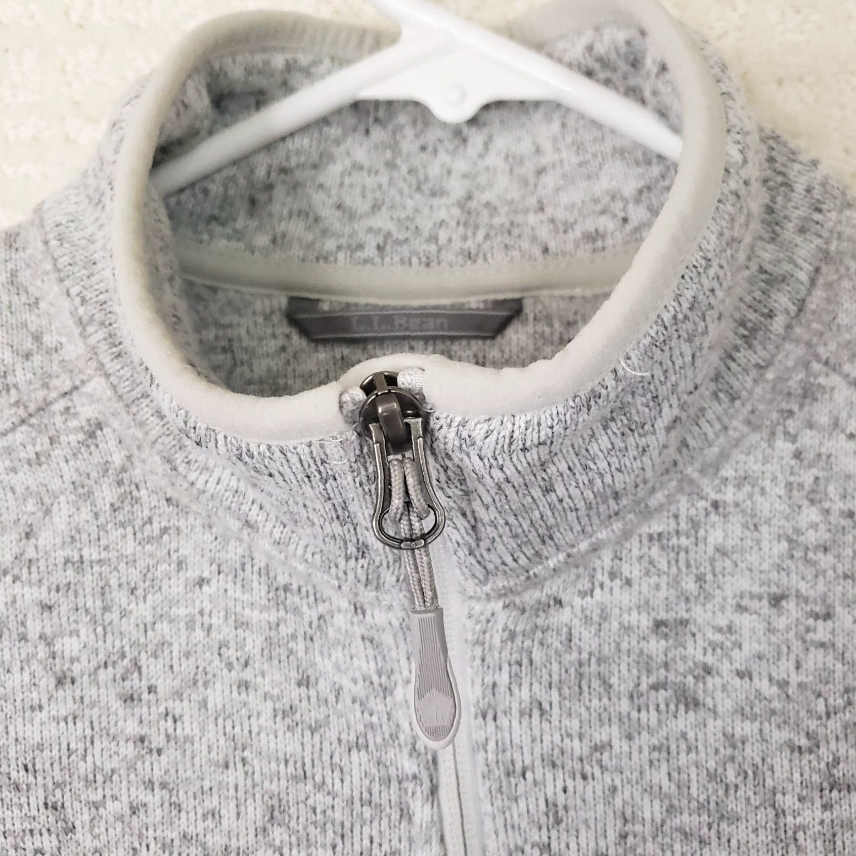Vintage LL Bean Better Sweater Jacket Gray Heathered Full Zip Women's XS Petite Mock Neck Zip Casual Outdoors 90s? Size XS / US 0-2 / IT 36-38 - 6 Thumbnail