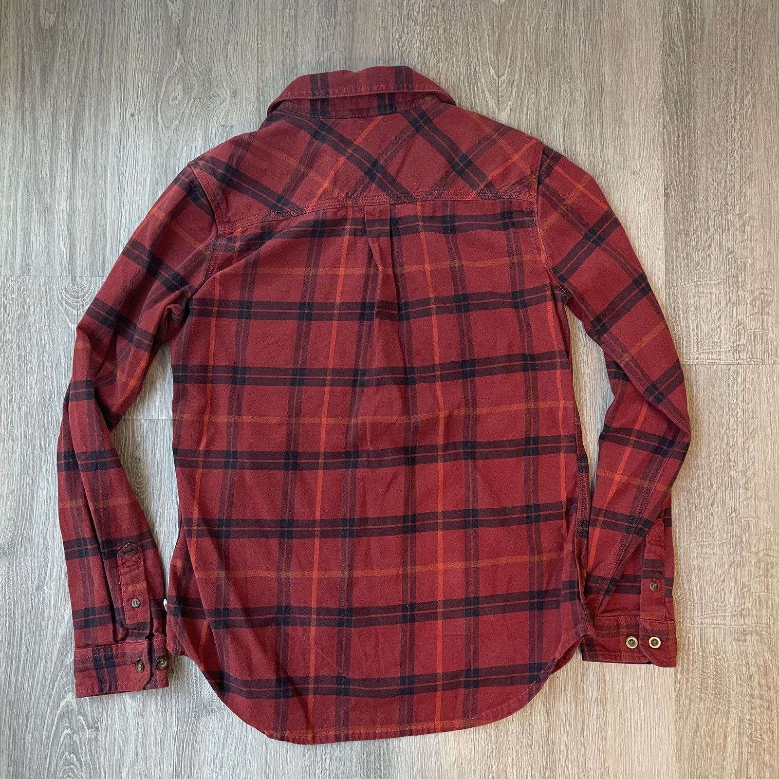 Carhartt Carhartt Women's Red Plaid Flannel Shirt Button Up Small 4/6 Size US S / EU 44-46 / 1 - 12 Thumbnail