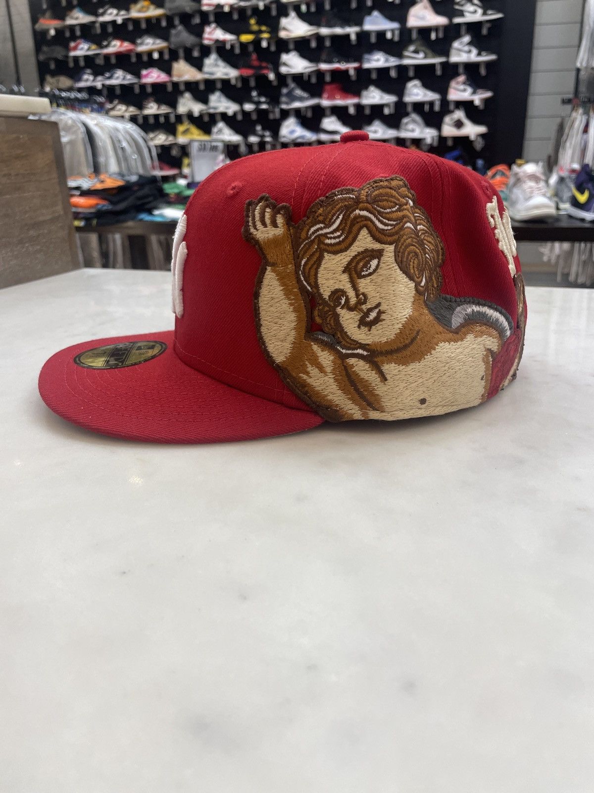 New Era 59FIFTY 赤キャップ Jon Stan MLB Jon Stan Los Angeles Angels 59FIFTY Red Angels