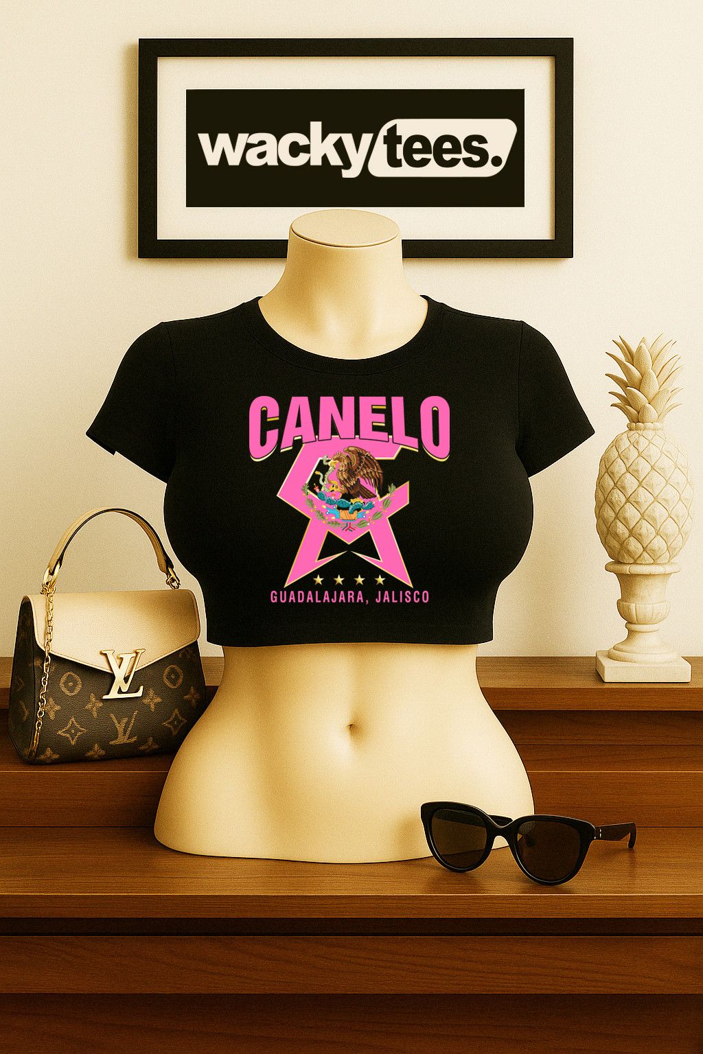 Other Canelo Alvarez CA Pink Mexico Mexican Graphic Tee Shirt Size US L / EU 52-54 / 3 - 1 Thumbnail