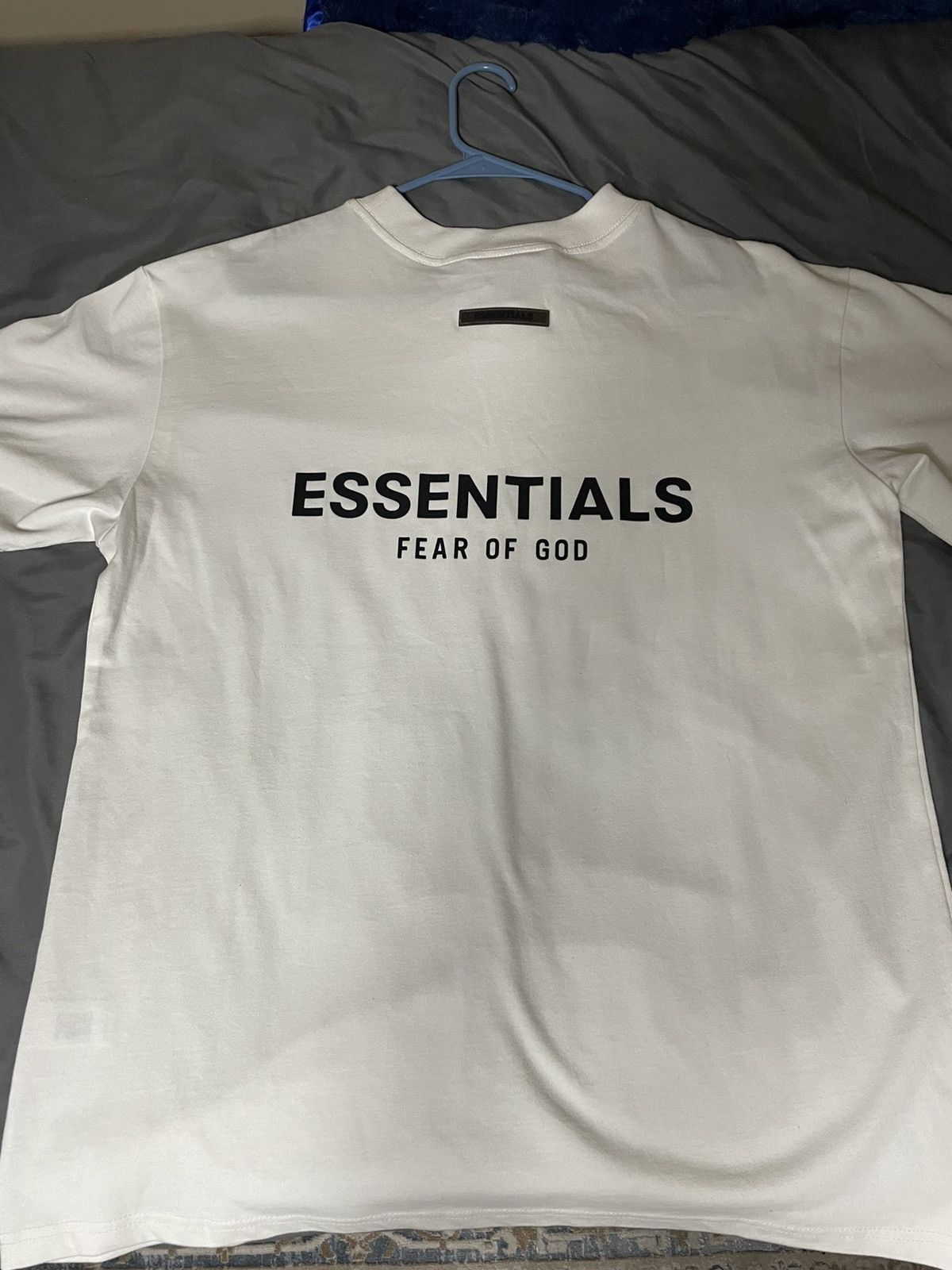 Fear of God Oversized Fear of God Essentials White T-Shirt | Grailed