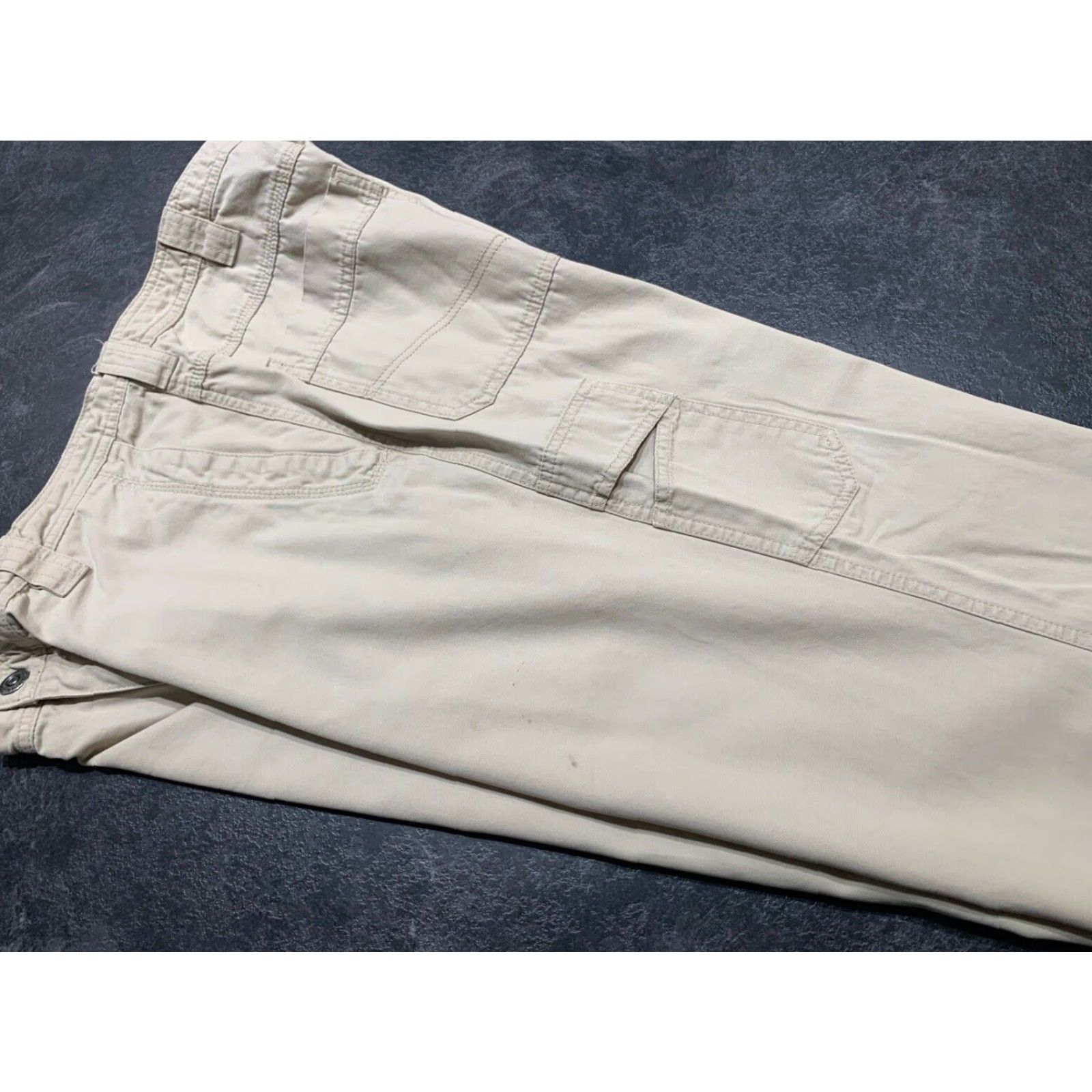 Vintage Columbia Men's Hiking Pants 38x32 Cotton Khaki Workwear Carpenter Regular Fit Size US 38 / EU 54 - 2 Thumbnail