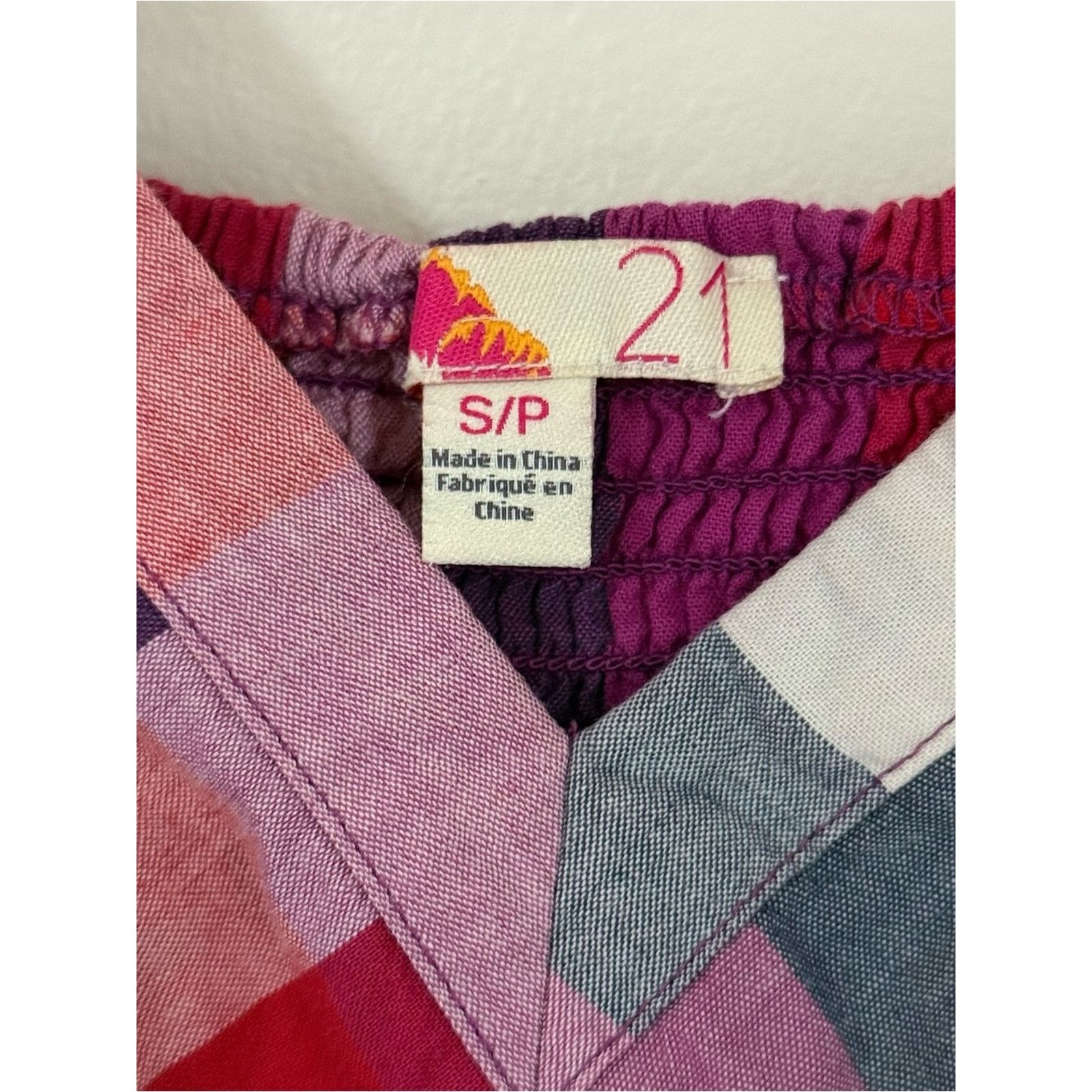 Forever 21 Forever 21 Pink Plaid 100% Cotton Baby Doll Top Sz S Boho Size S / US 4 / IT 40 - 6 Thumbnail
