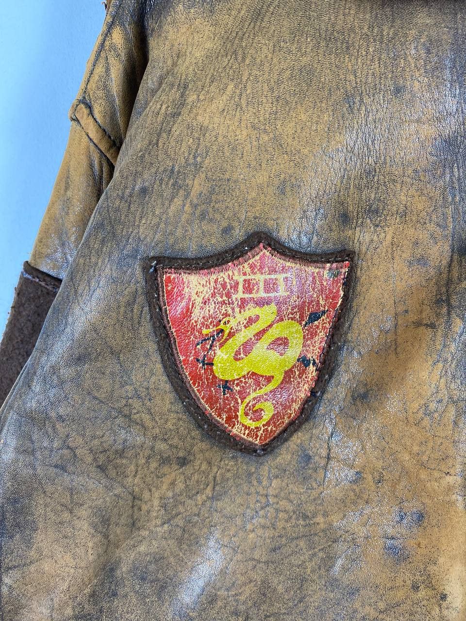 Avirex vintage avirex us air force leather jacket distressed Size US M / EU 48-50 / 2 - 4 Thumbnail