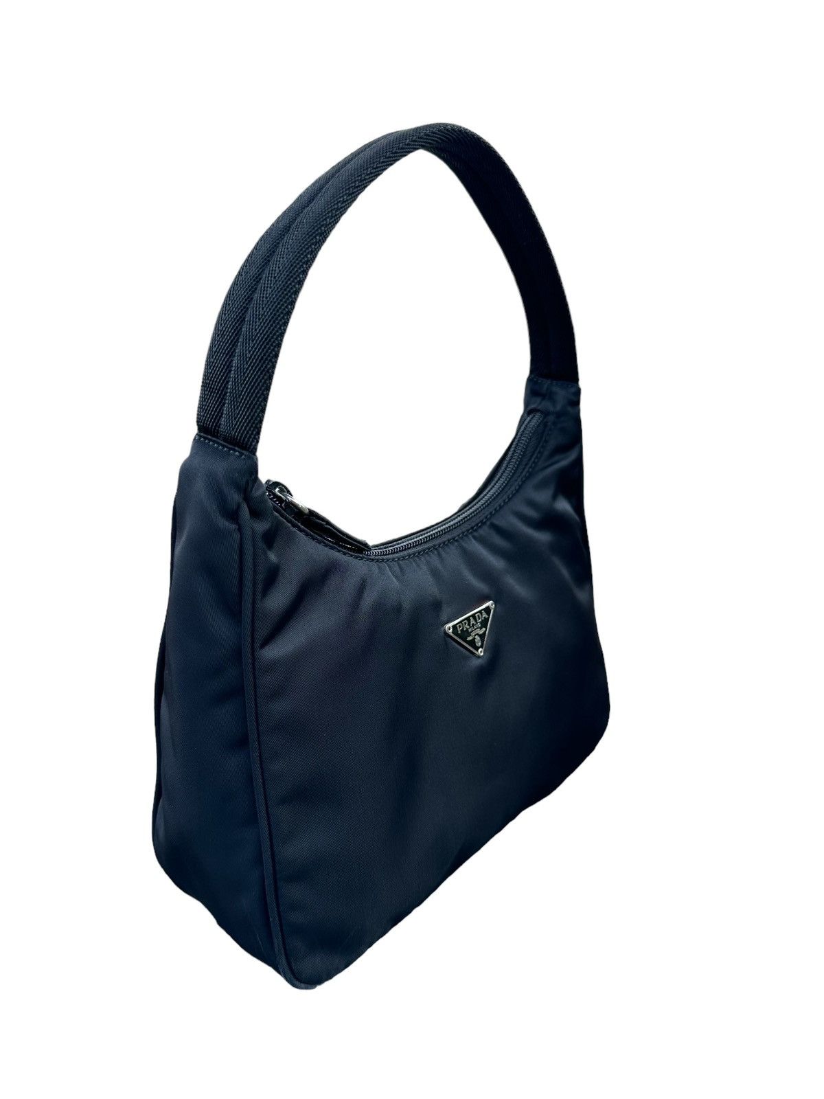 Prada AUTHENTIC PRADA MINI BLACK NYLON HOBO BAG Size ONE SIZE - 8 Thumbnail