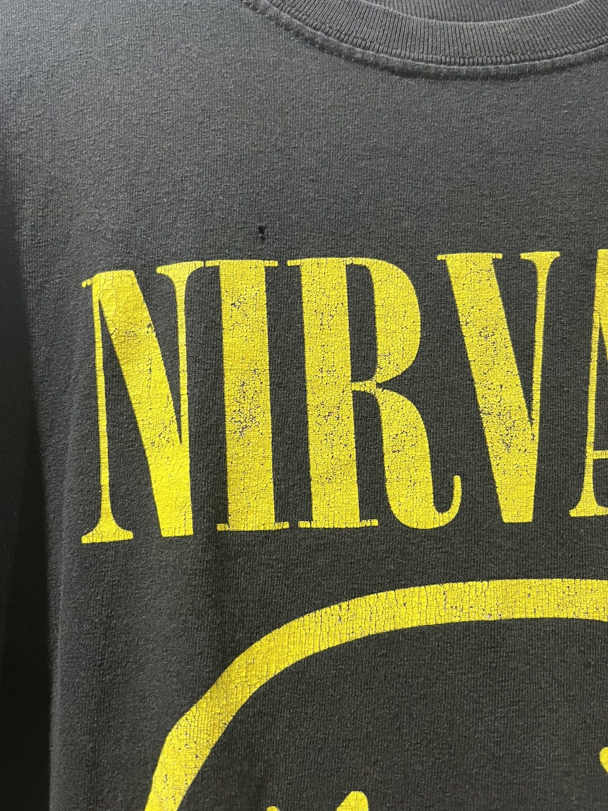 Nirvana Nirvana Smiley Face Black Tshirt Size US XL / EU 56 / 4 - 3 Thumbnail