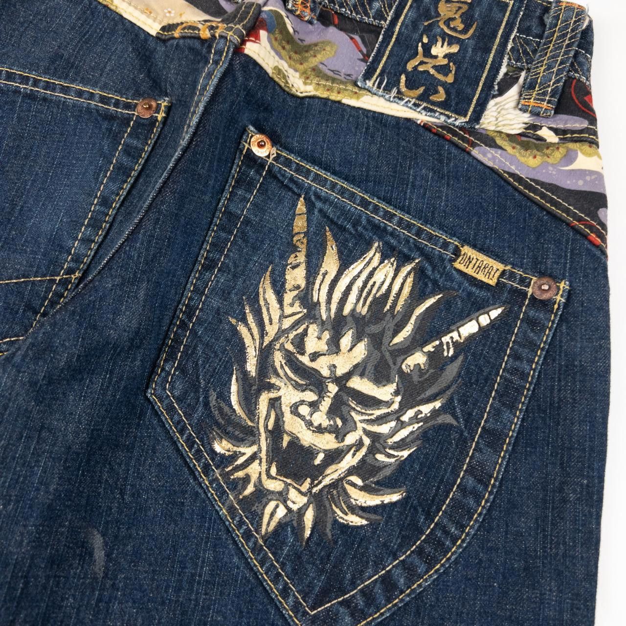 Designer Vintage Oniarai Devil Japanese Denim Jeans Size W29 Size US 28 / EU 44 - 6 Thumbnail