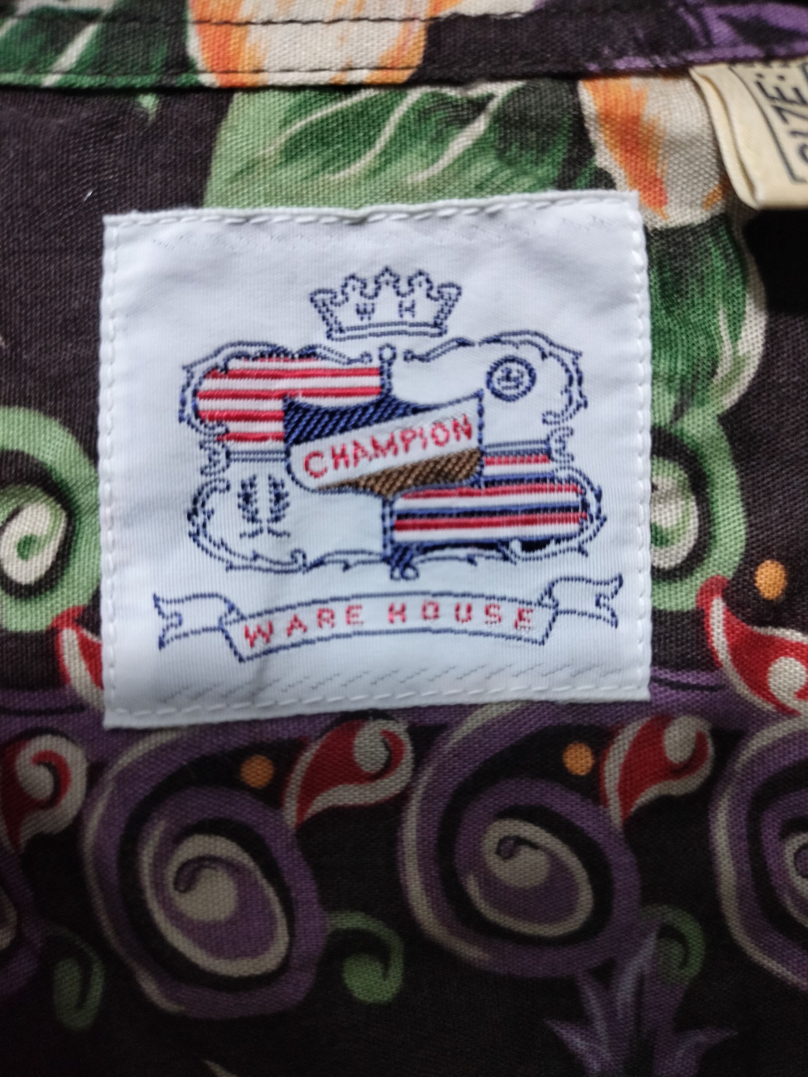 Japanese Brand Vintage Warehouse Japan Champion Aloha Hawaiian shirt Size US L / EU 52-54 / 3 - 3 Thumbnail