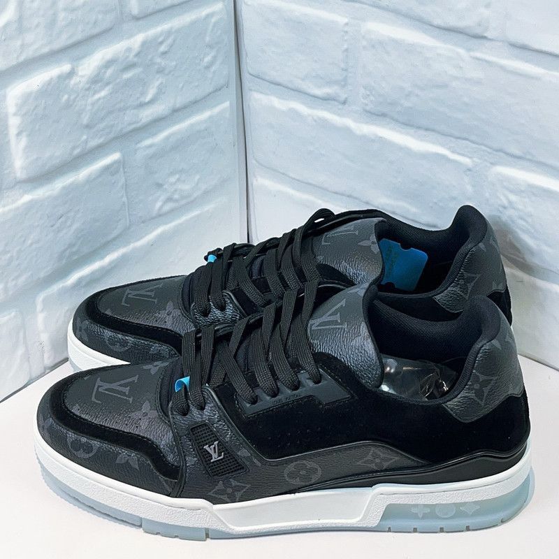 Louis Vuitton Louis Vuitton Trainer Low-top Black Fashion Sneakers -2508 Size US 8.5 / EU 41-42 - 1 Thumbnail