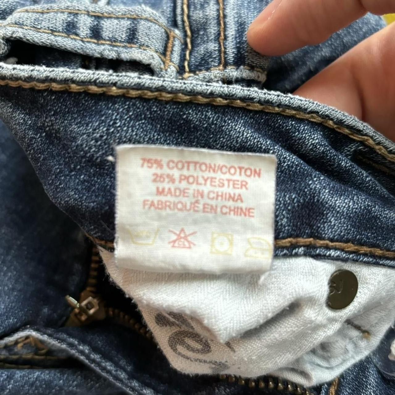 Silver Jeans Co. × Vintage Vintage Y2K Faded Blue Low Rise Flare Denim Jeans Size 33" - 5 Thumbnail