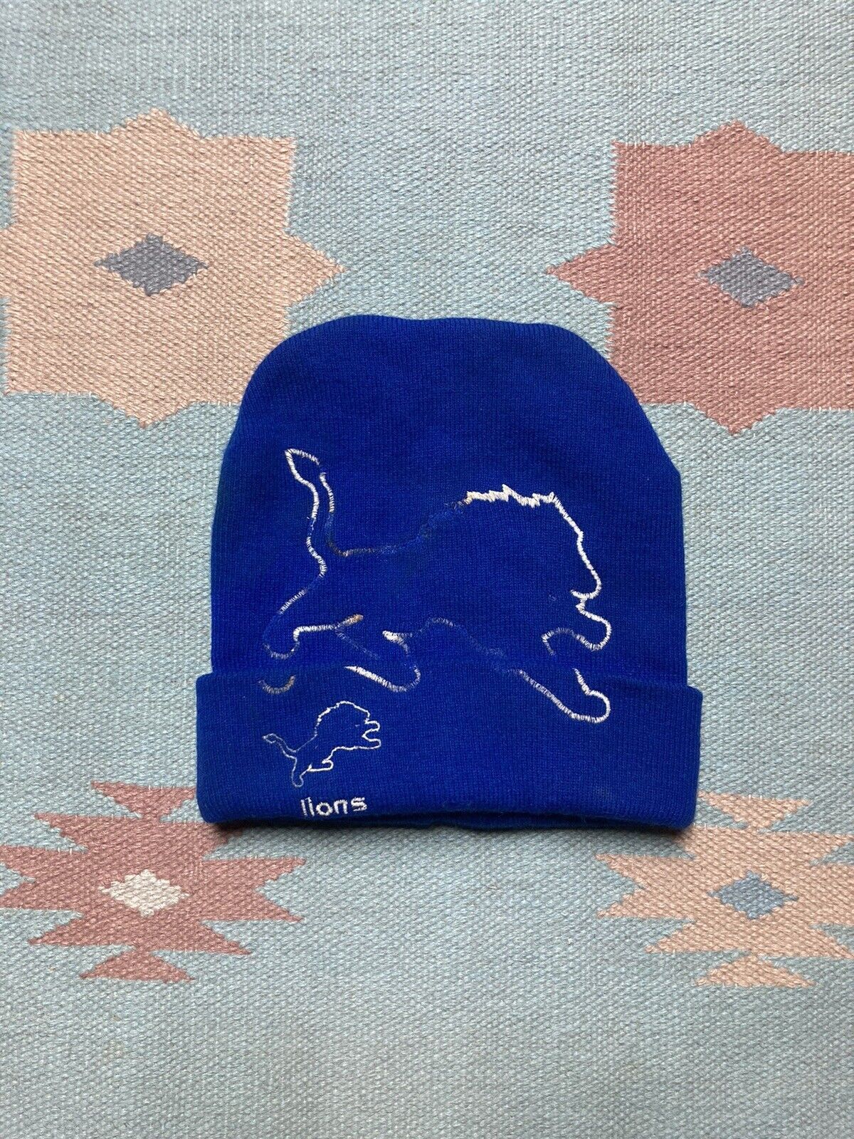 NFL × Vintage Detroit lions beanie skully football big logo drew Pearson Size ONE SIZE - 1 Thumbnail