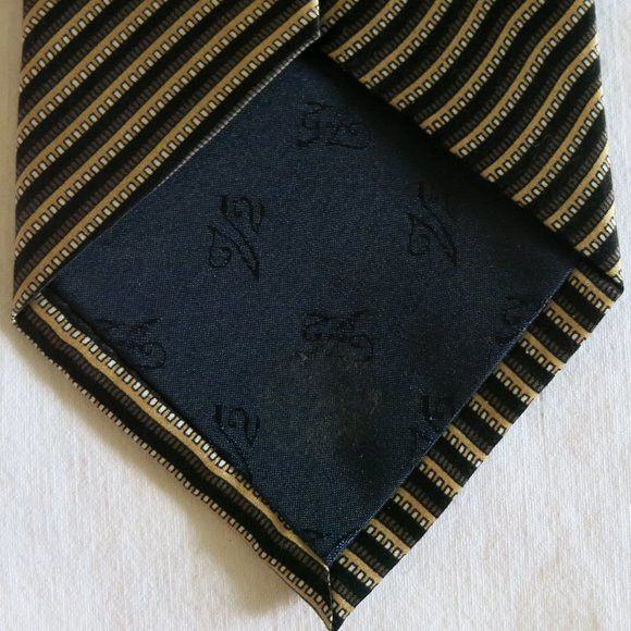 Versace Versace Handmade Classic V2 Stripe Silk Neck Tie Size ONE SIZE - 5 Thumbnail