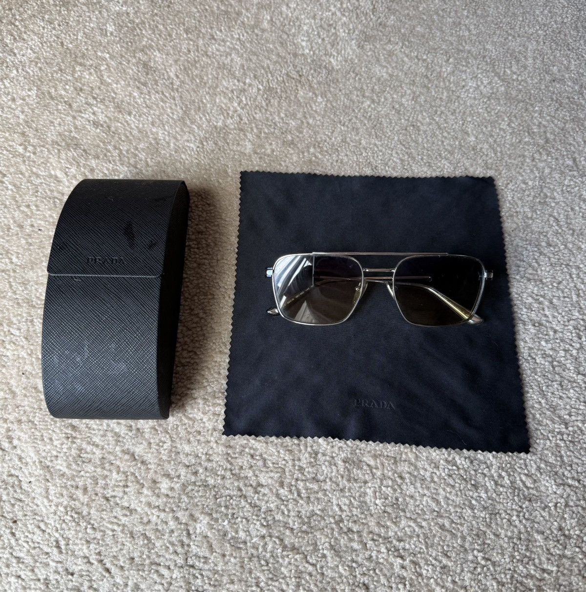 Prada Prada SPR67Z - Blue/Yellow Tint Lenses Size ONE SIZE - 5 Thumbnail