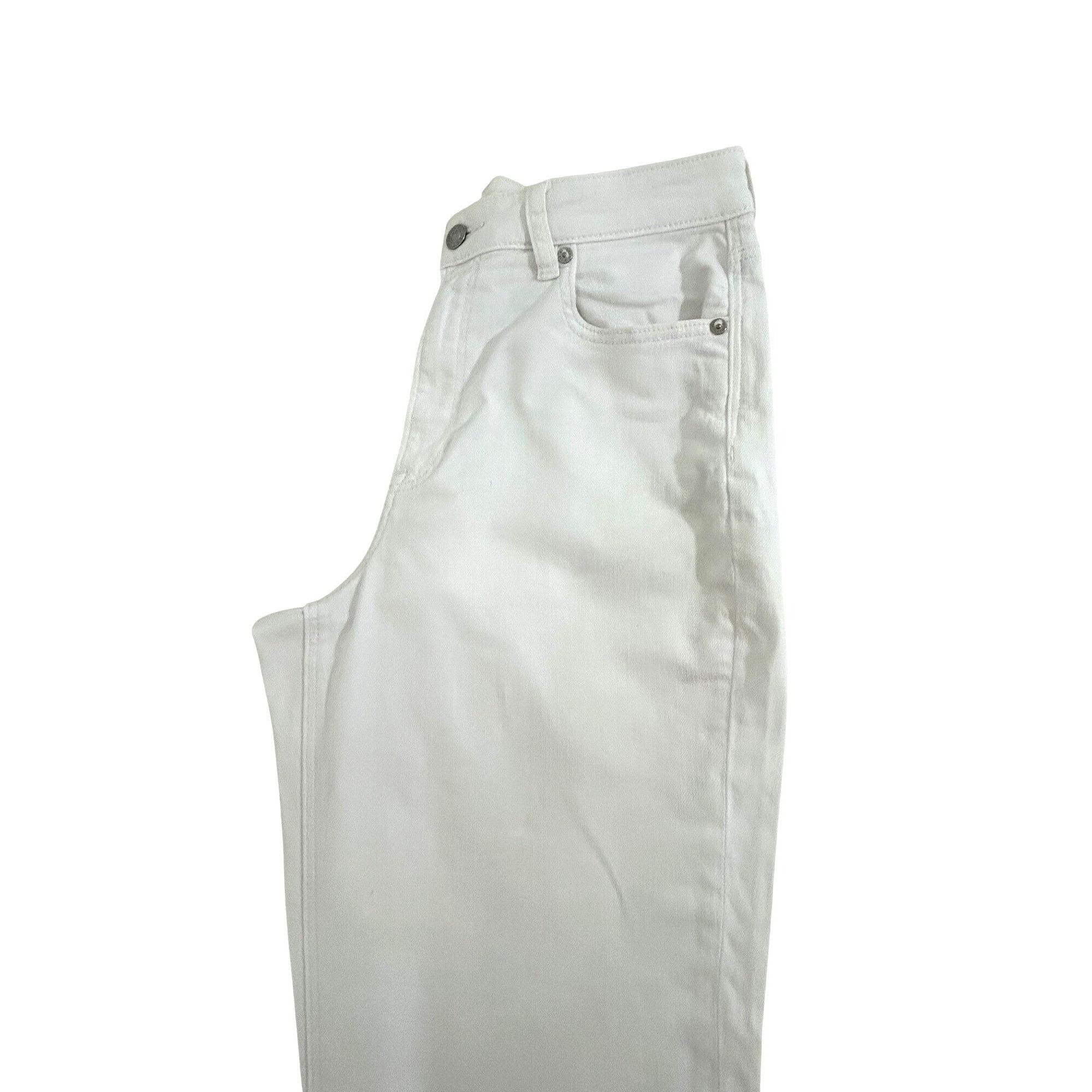 American Eagle Outfitters American Eagle Women’s White Jeans 8 Regular Ankle Tapered S Size 30" / US 8 / IT 44 - 21 Thumbnail