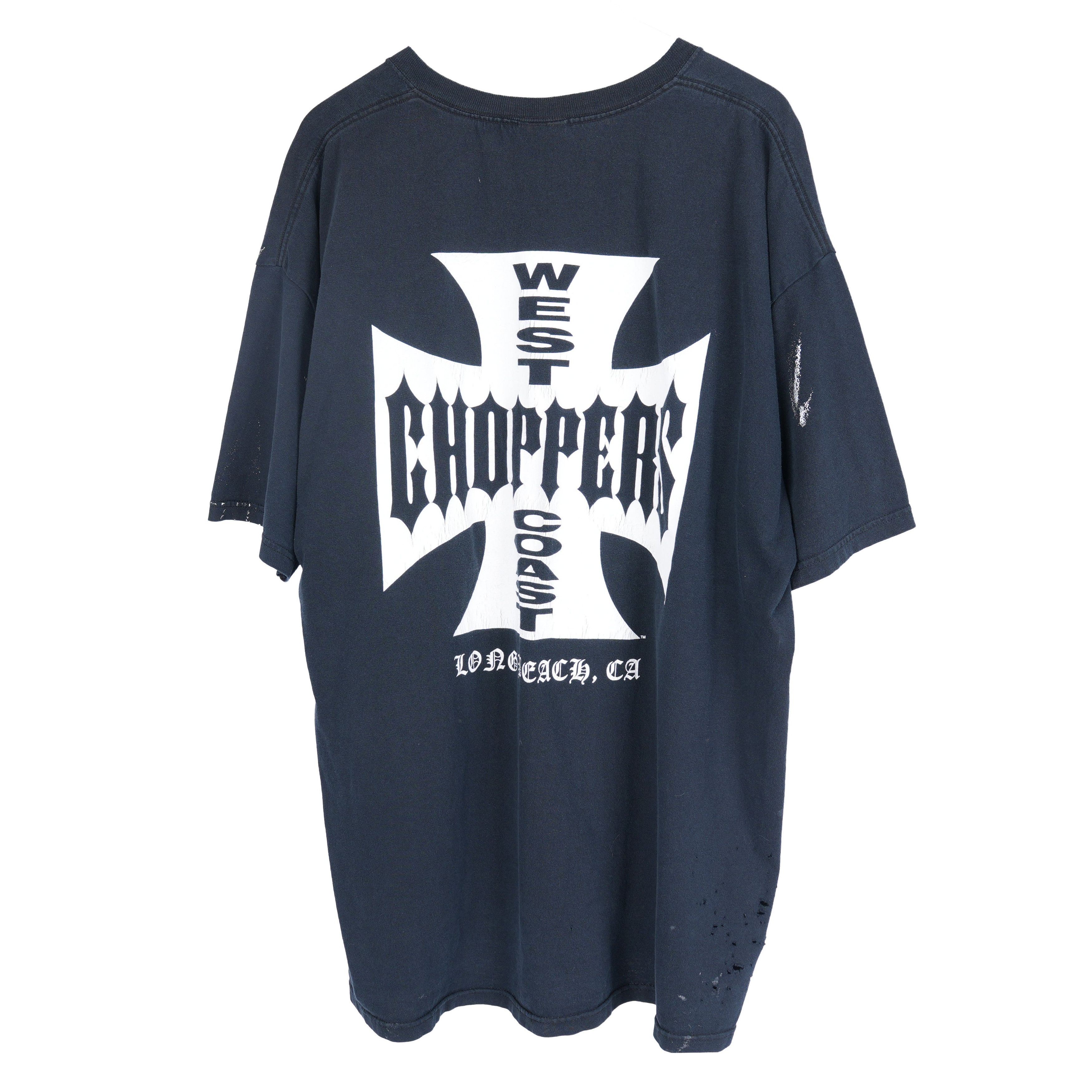 Vintage VINTAGE WEST COAST CHOPPERS LOGO PAINT SPLATTER TEE Size US XXL / EU 58 / 5 - 2 Thumbnail