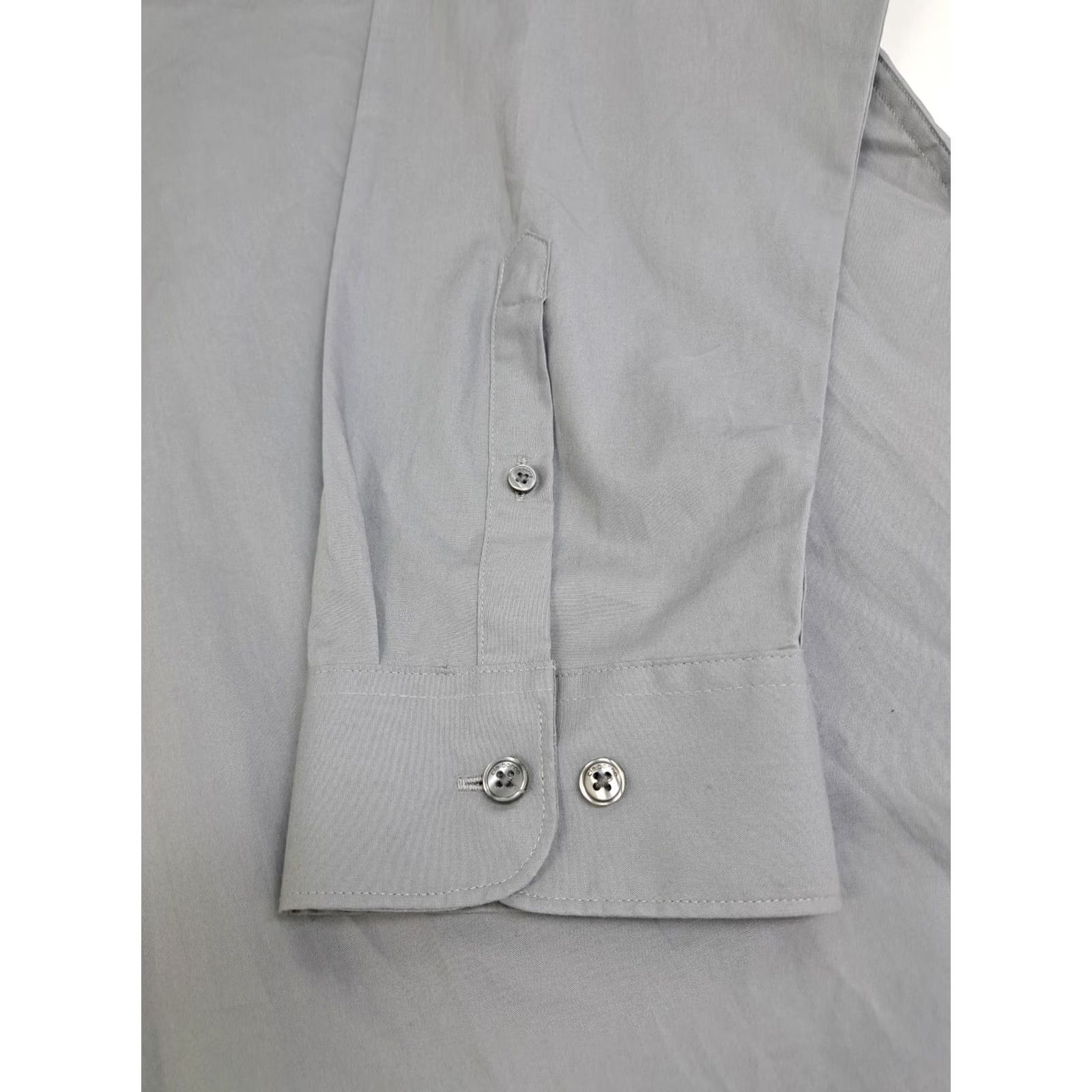 Liz Claiborne Liz Claiborne Shirt Men XXL Long Sleeve Button Up Cotton Grey Regular Collar Button Up 2XL Casual Formal Workwear NWT Size US XXL / EU 58 / 5 - 7 Thumbnail