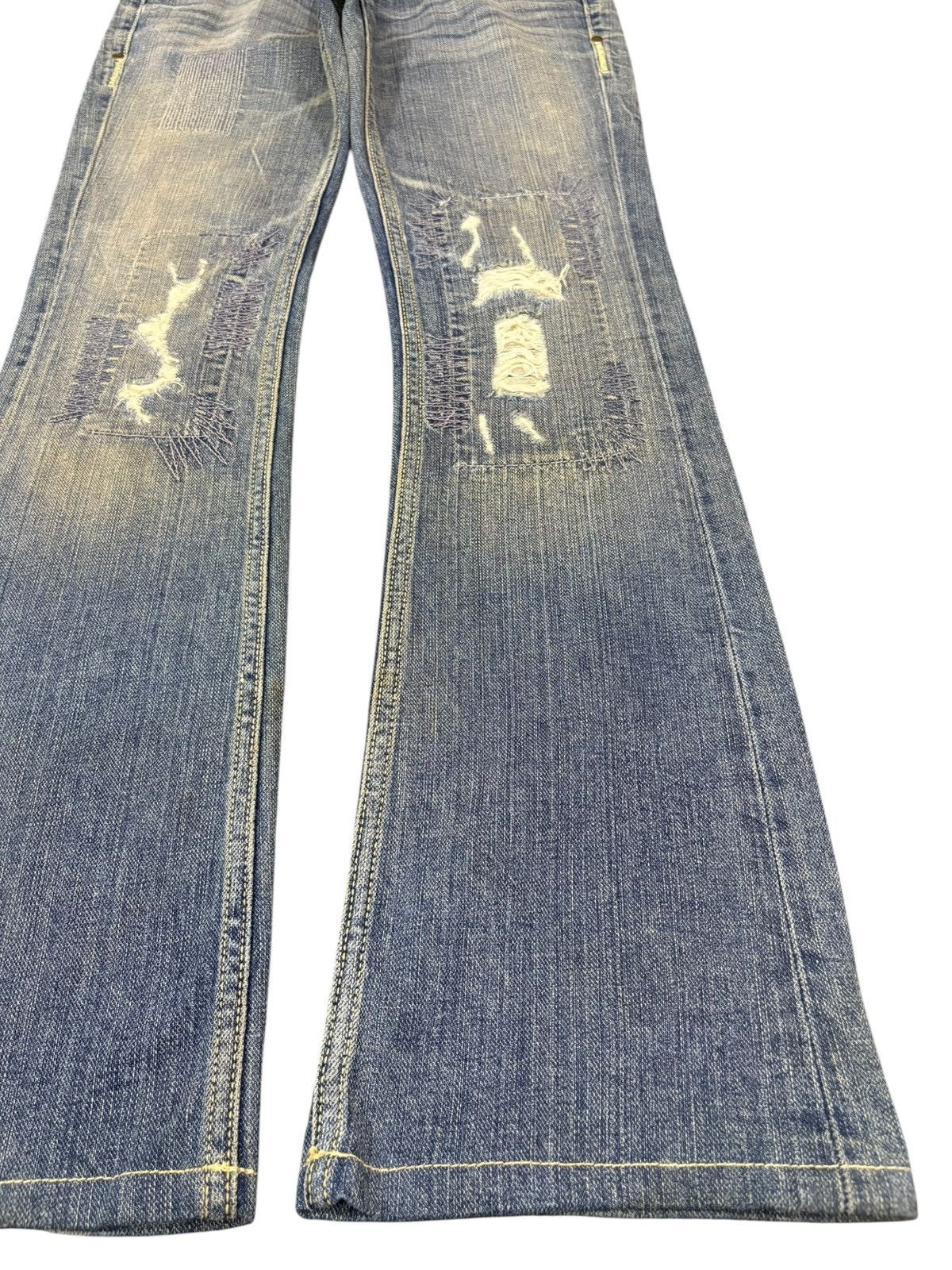 Taverniti Vintage Japanese Brand Mud Wash Distress Bootcut Flare Jean Size US 28 / EU 44 - 7 Thumbnail