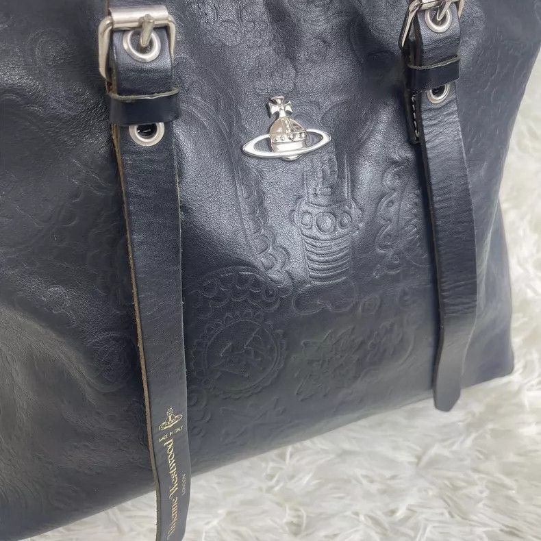 Vivienne Westwood Vivienne Westwood size os Black leather shoulder strap tote Size ONE SIZE - 2 Thumbnail