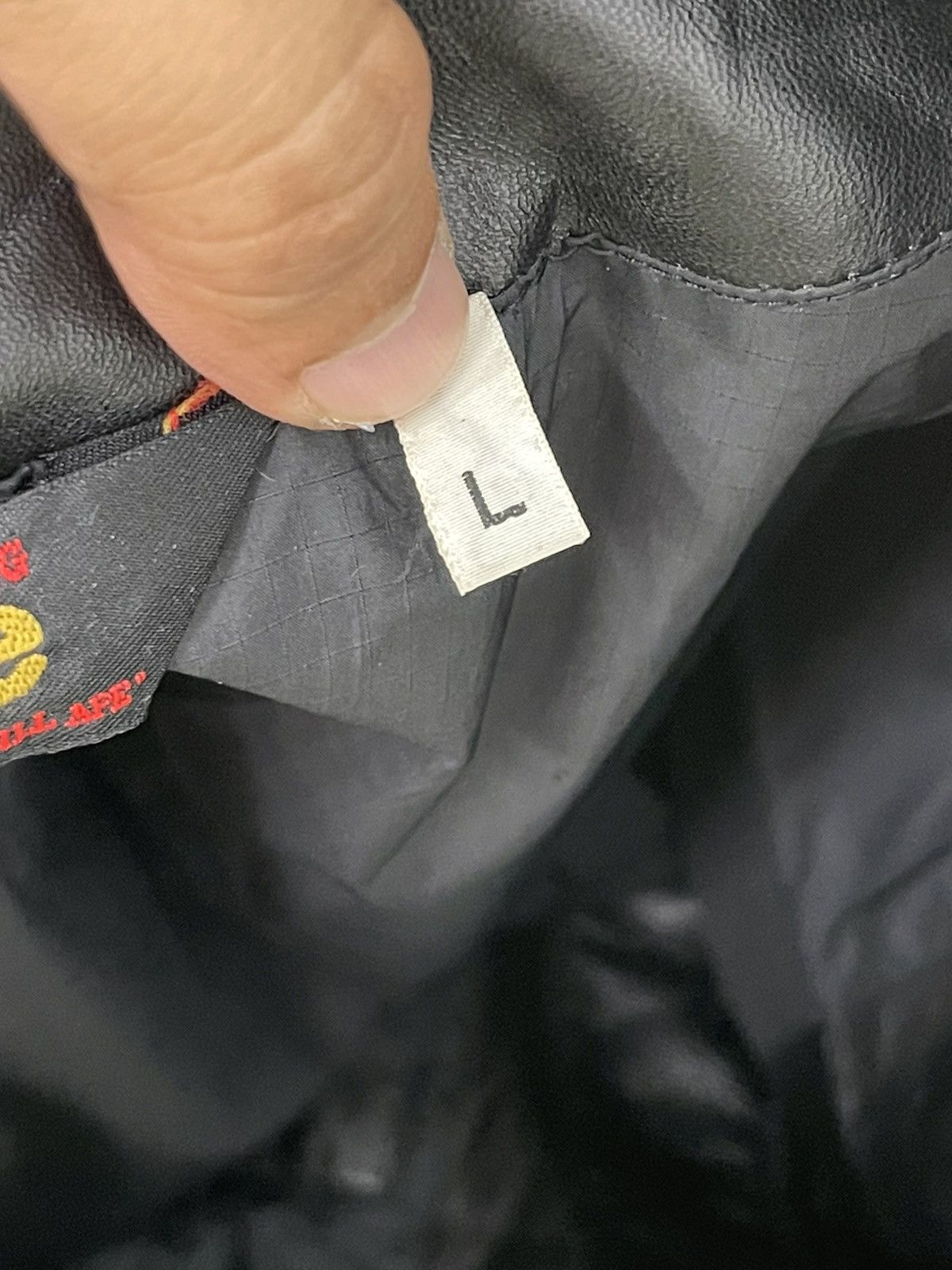 Bape Bape Sheep Skin Leather Jacket Nigo Bathing Ape Y2K 2🟦 Size US L / EU 52-54 / 3 - 23 Thumbnail