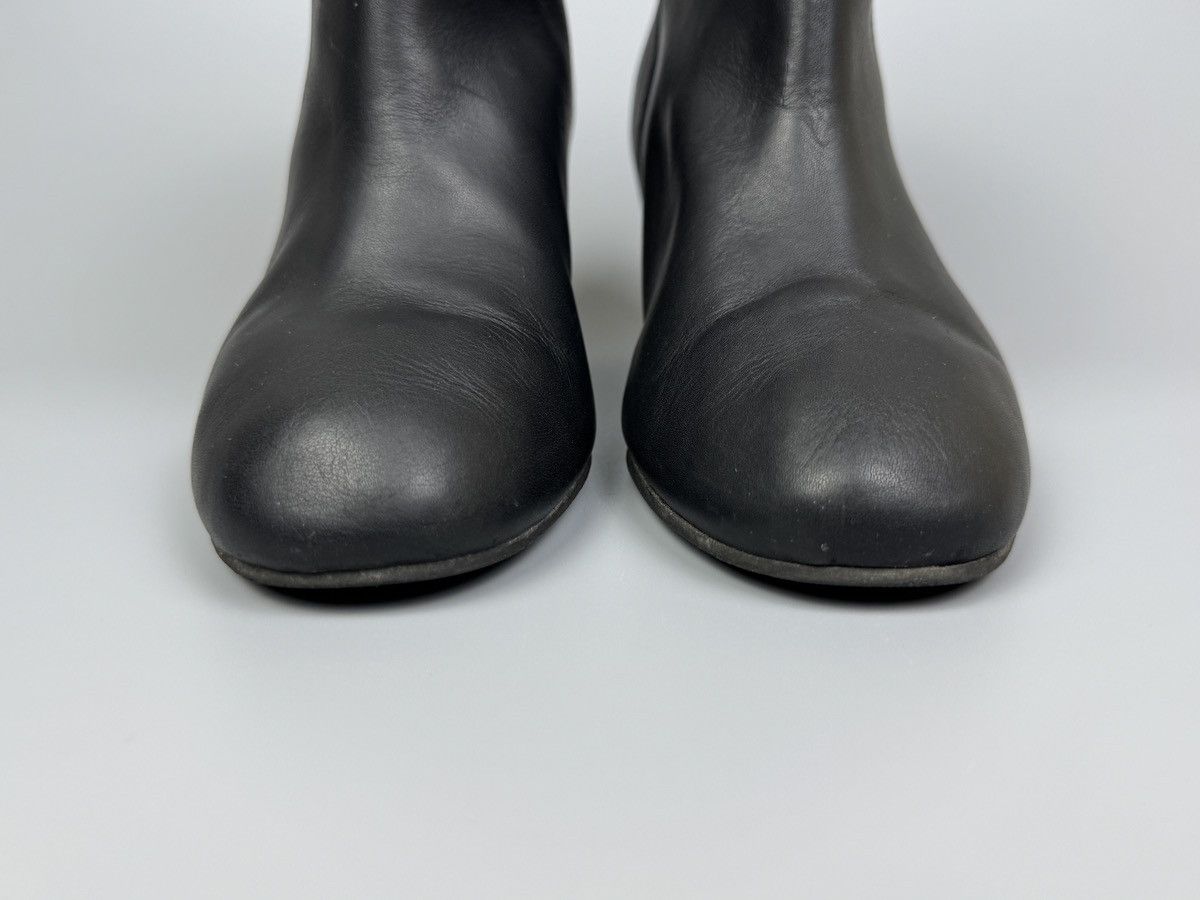 MM6 MM6 Maison Martin Margiela - Black/Beige Leather Wedge Boots Size US 8 / IT 38 - 3 Thumbnail