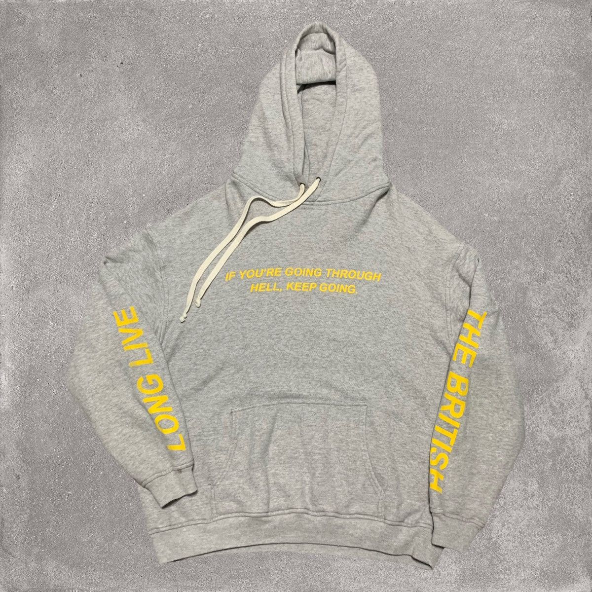 Represent Medium Grey Hoodie 'If Your Going Through Hell