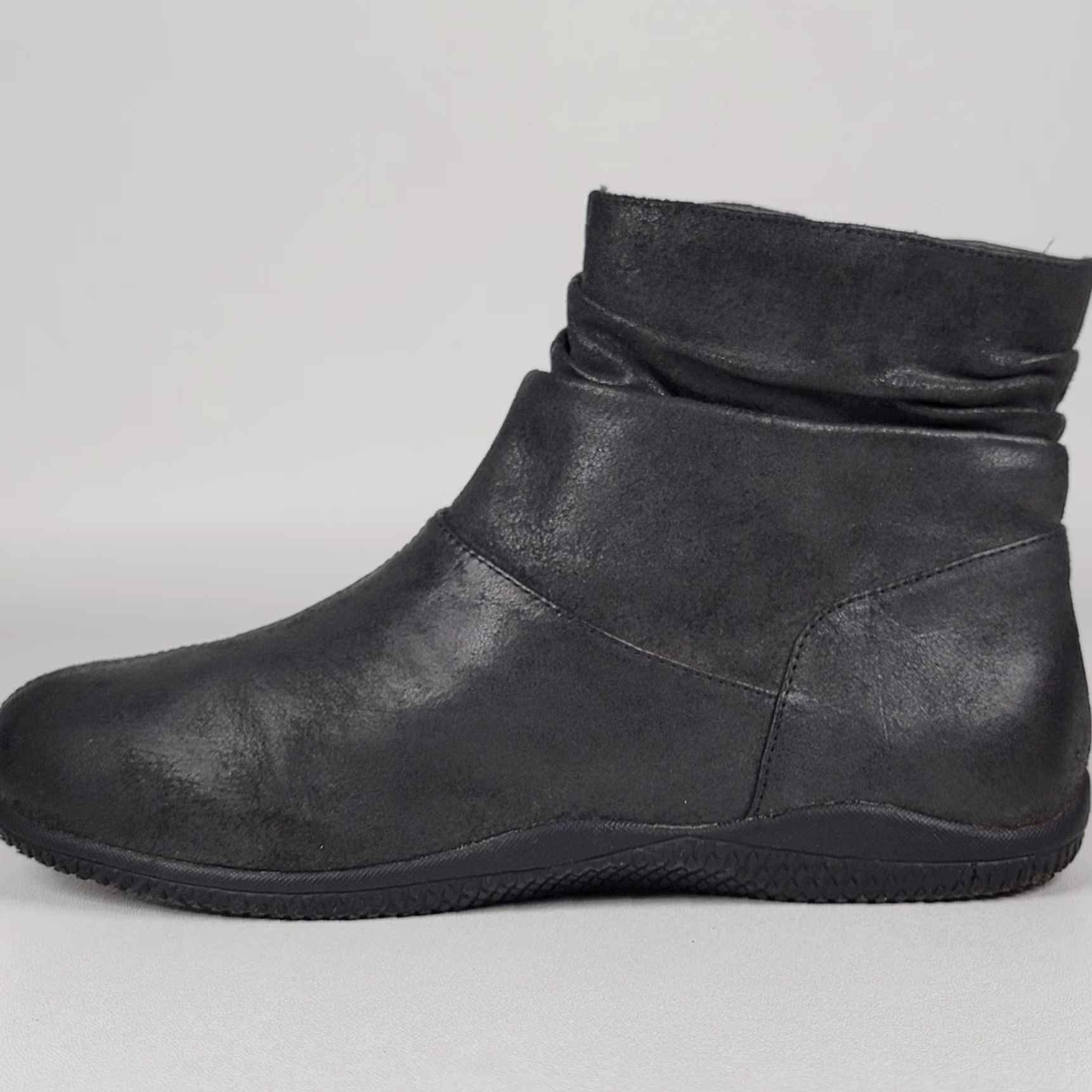 Vintage SoftWalk Hanover Boot Women’s Size 8.5 Luggage Weathered Black Leather Size US 9 / IT 39 - 6 Thumbnail