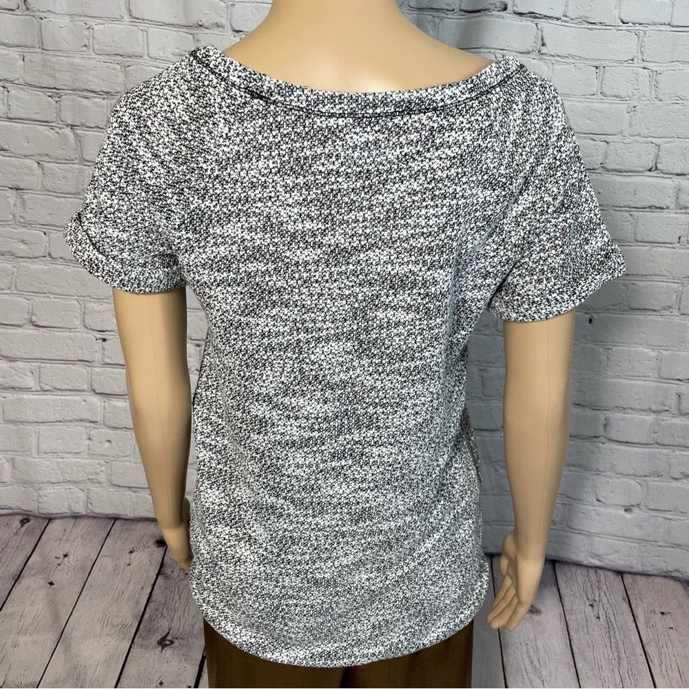 Lou & Grey Lou & Grey Cotton Blend Grey Melange Short Sleeve Top Size Size S / US 4 / IT 40 - 5 Thumbnail