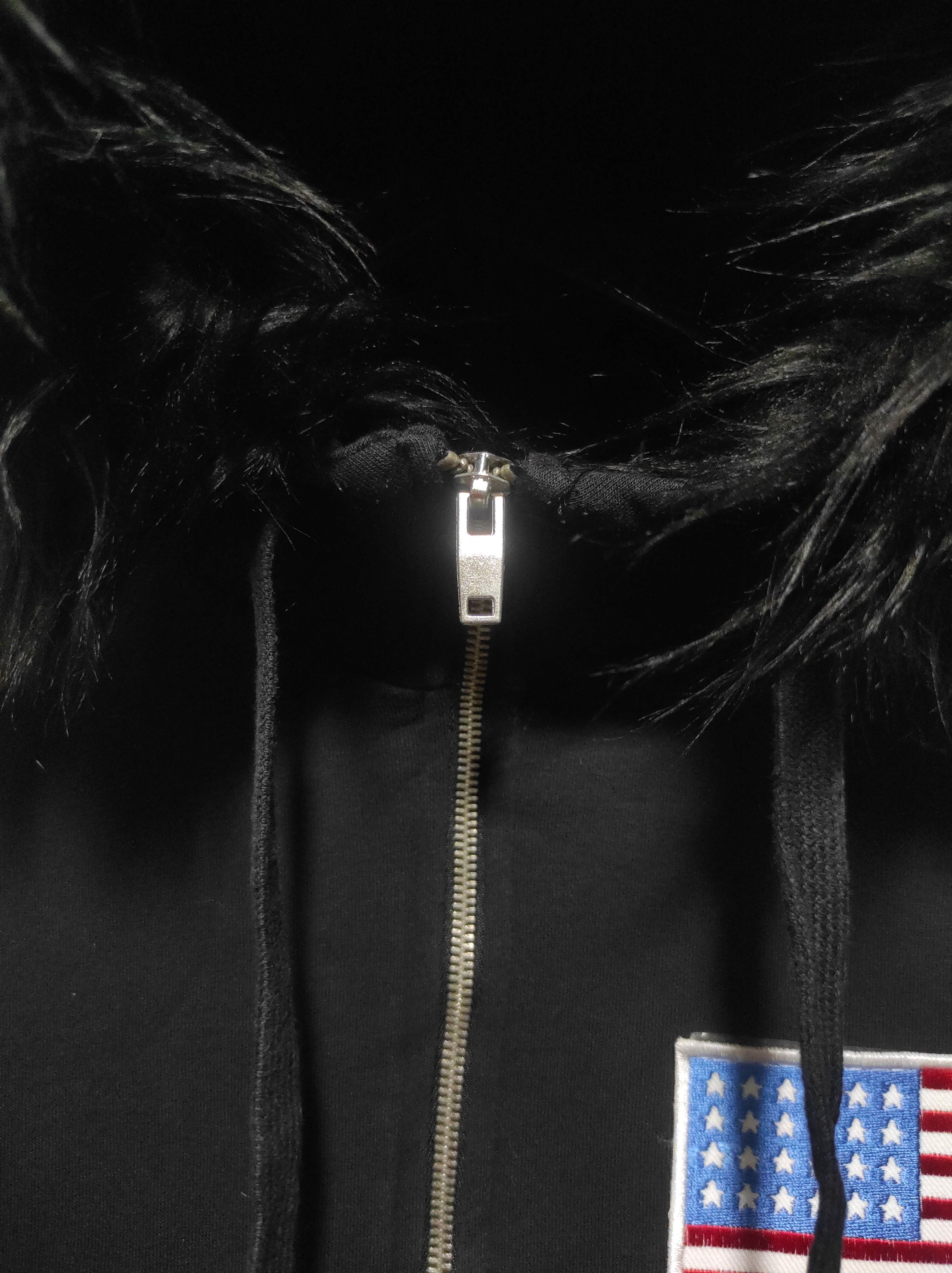 Japanese Brand Clride. N USA flag Sherpa Zipper Fur Hoodie Size US M / EU 48-50 / 2 - 6 Thumbnail