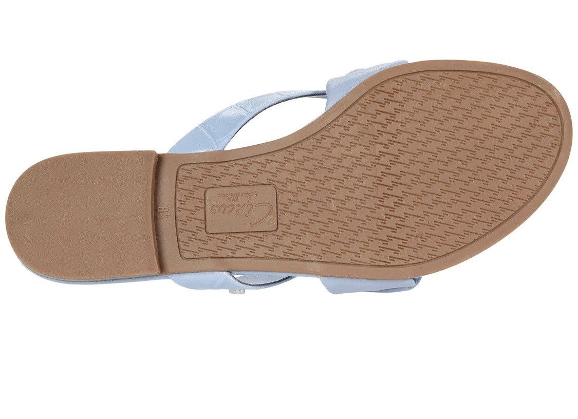 Sam Edelman SAM EDELMAN Cashmere Blue Leather Sandals Size 7.5 Brand New Size US 7.5 / IT 37.5 - 6 Thumbnail