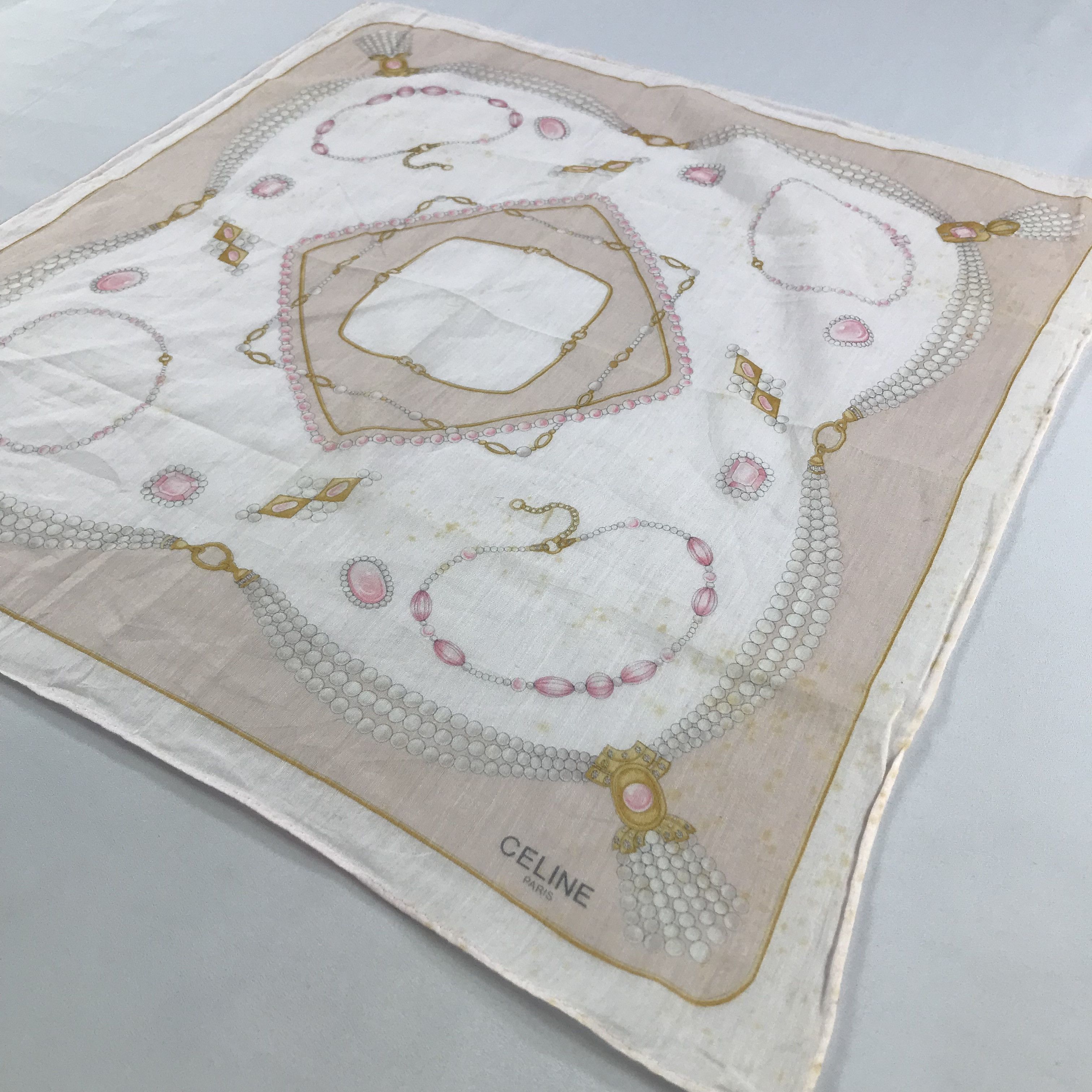 Celine × Vintage Celine Bandana / Handkerchief / Neckerchief - S2742A Size ONE SIZE - 2 Thumbnail