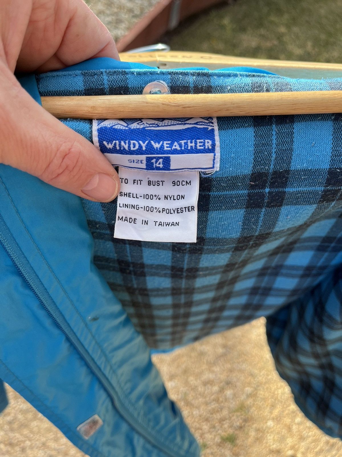 Vintage Bright Blue Vintage Bomber jacket / Parker / Windbreaker Size M / US 6-8 / IT 42-44 - 7 Thumbnail
