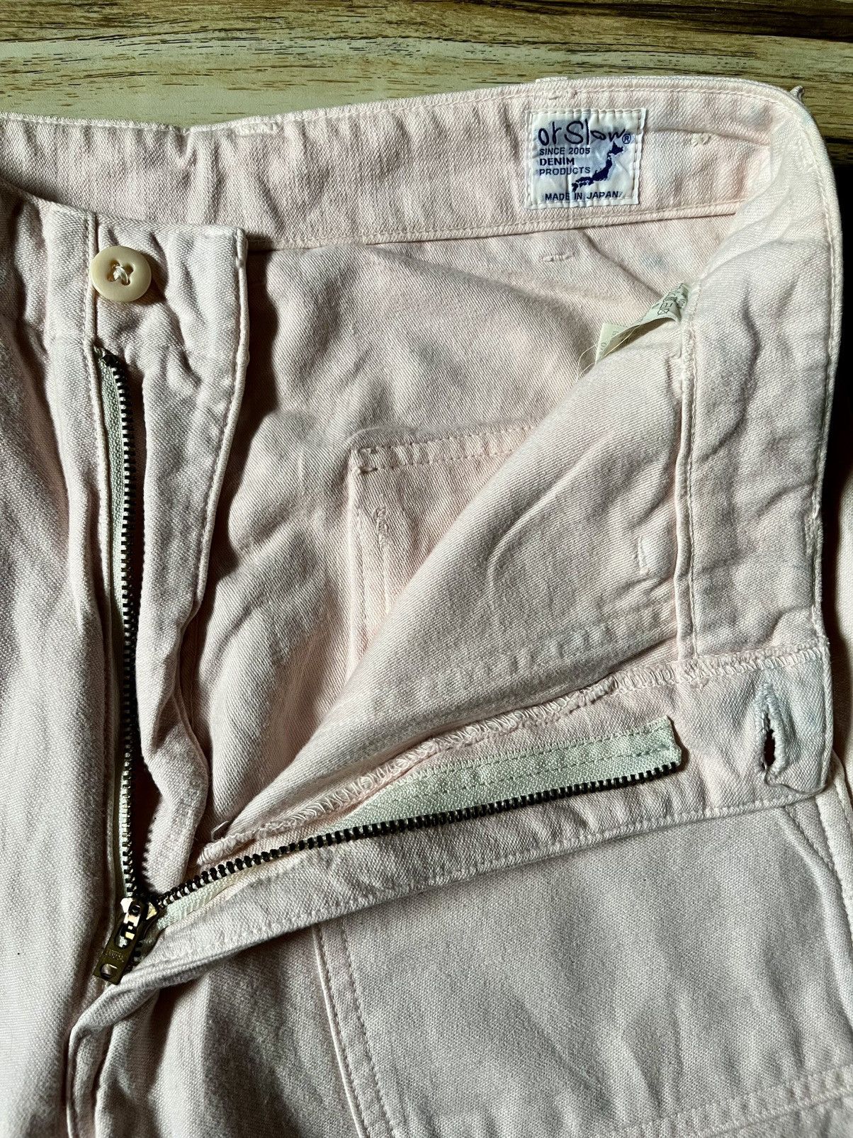 Japanese Brand Slim Fatigue Pant in Dusty Rose Size US 30 / EU 46 - 9 Thumbnail