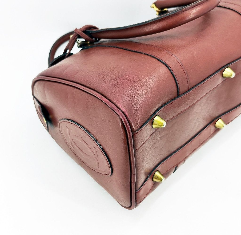 Cartier original CARTIER Bordeaux Leather Boston 33 Bag Size ONE SIZE - 9 Thumbnail