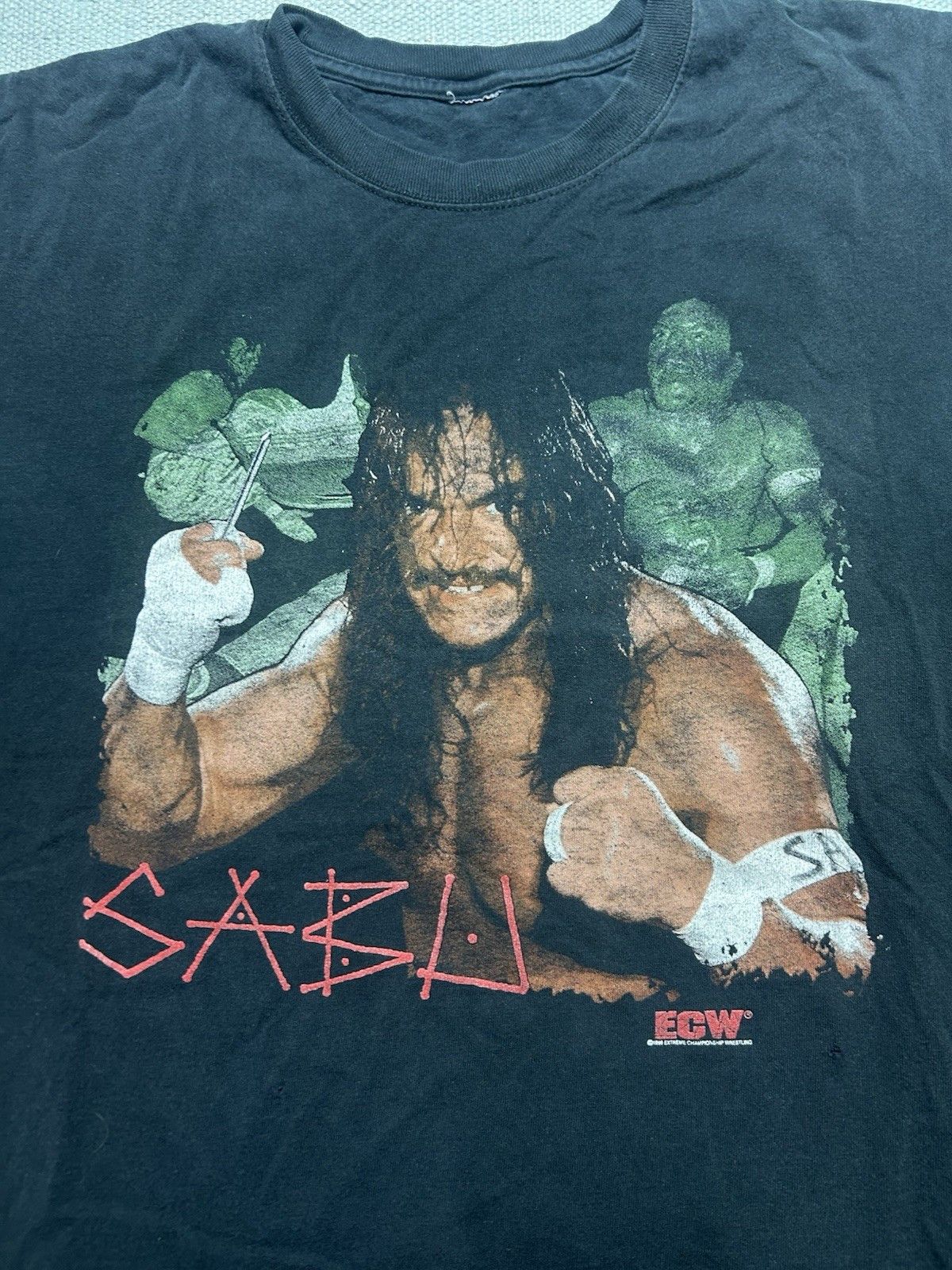 Vintage Vintage t shirt Sabu homicidal ECW wrestling chopped XXL Size US XXL / EU 58 / 5 - 2 Thumbnail