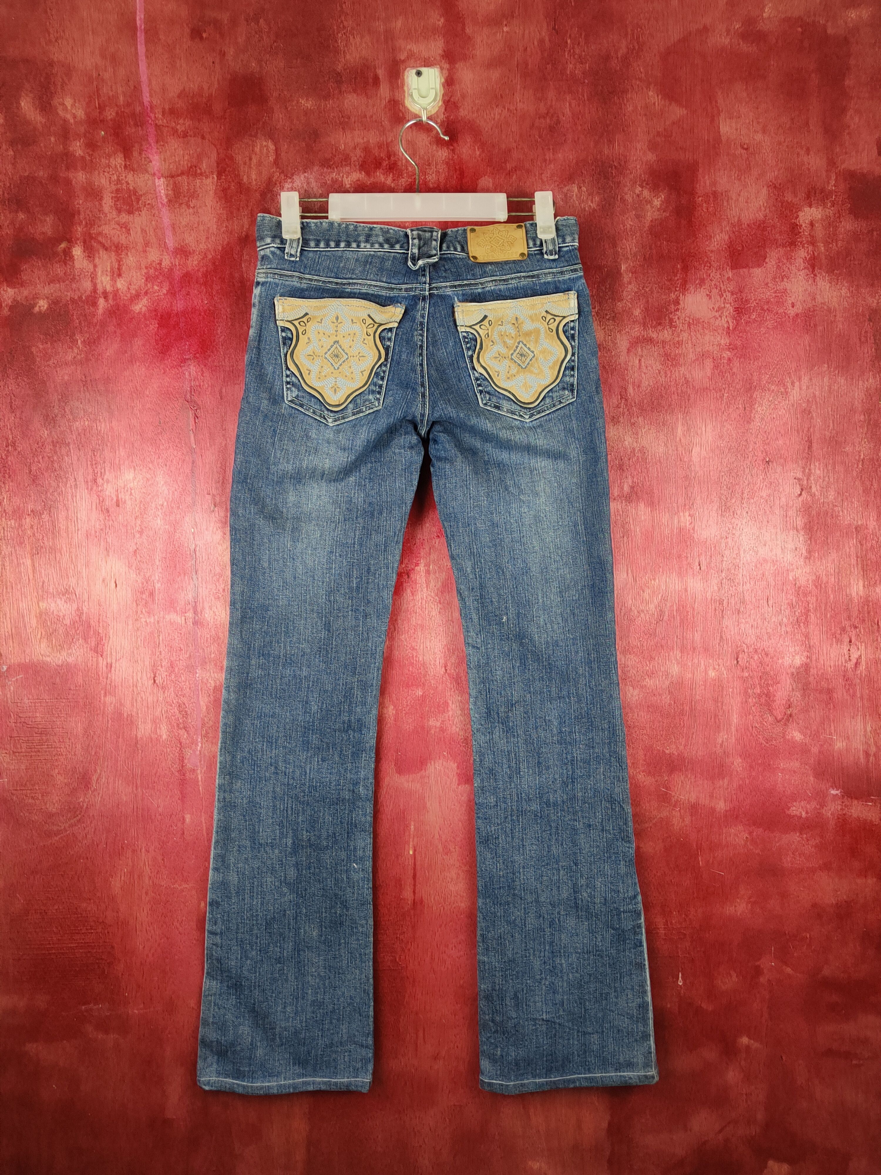 Japanese Brand Sportiff Dark Blue Distressed Multipocket Denim #S1531 Size 27" / US 4 / IT 40 - 1 Thumbnail