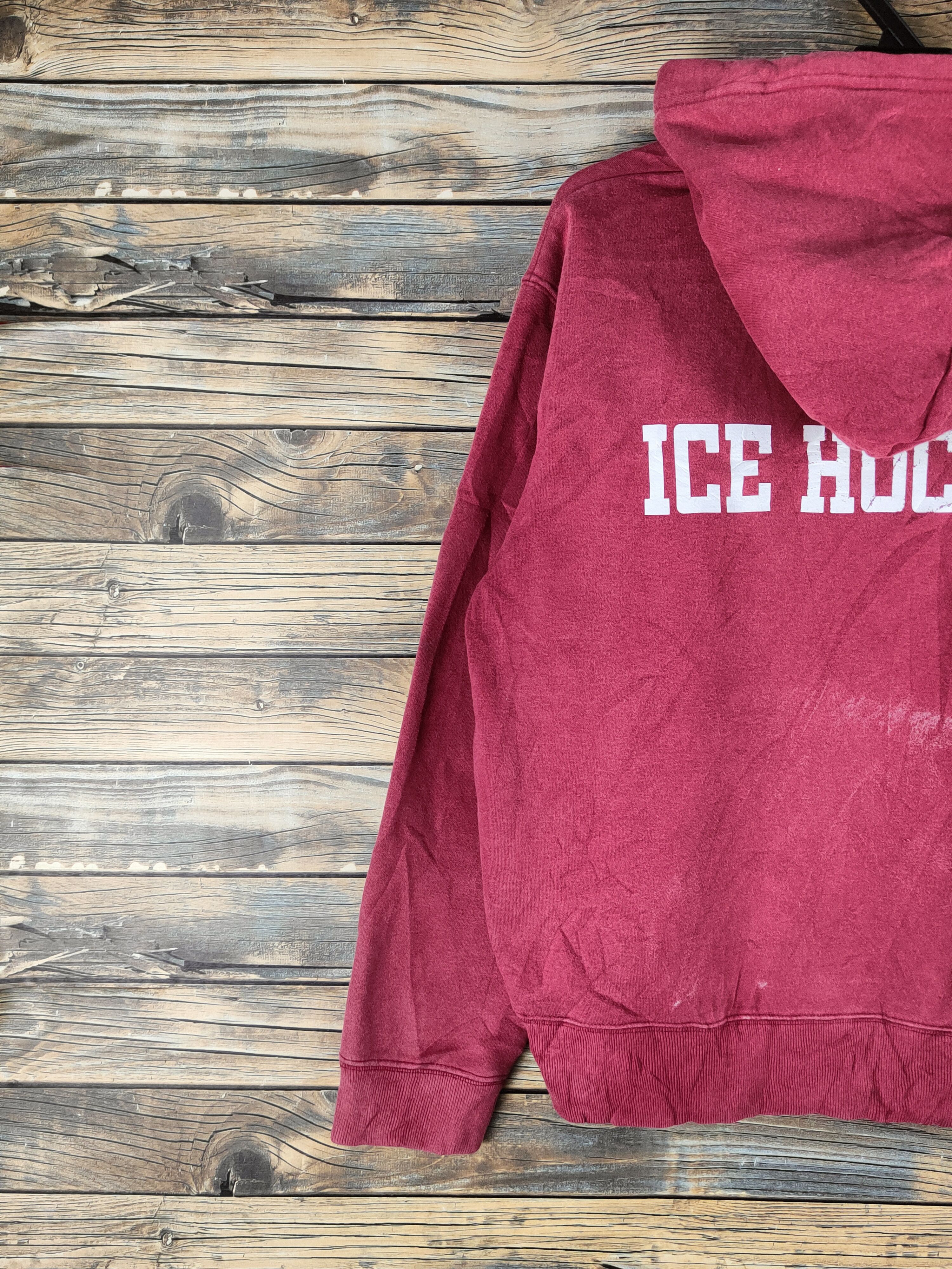 Japanese Brand Super Vintage by United Athle Red Hoodie Sweatshirts Size US M / EU 48-50 / 2 - 11 Thumbnail