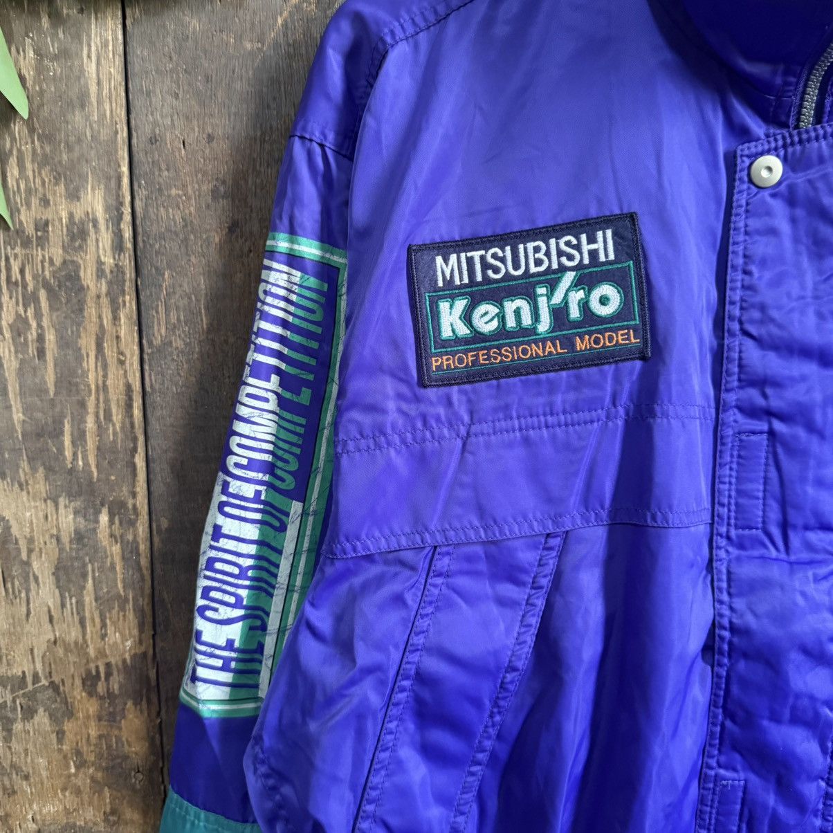 Vintage Vintage Mitsubishi Ralliart Kenj’ro Bomber Jacket Size US L / EU 52-54 / 3 - 3 Thumbnail