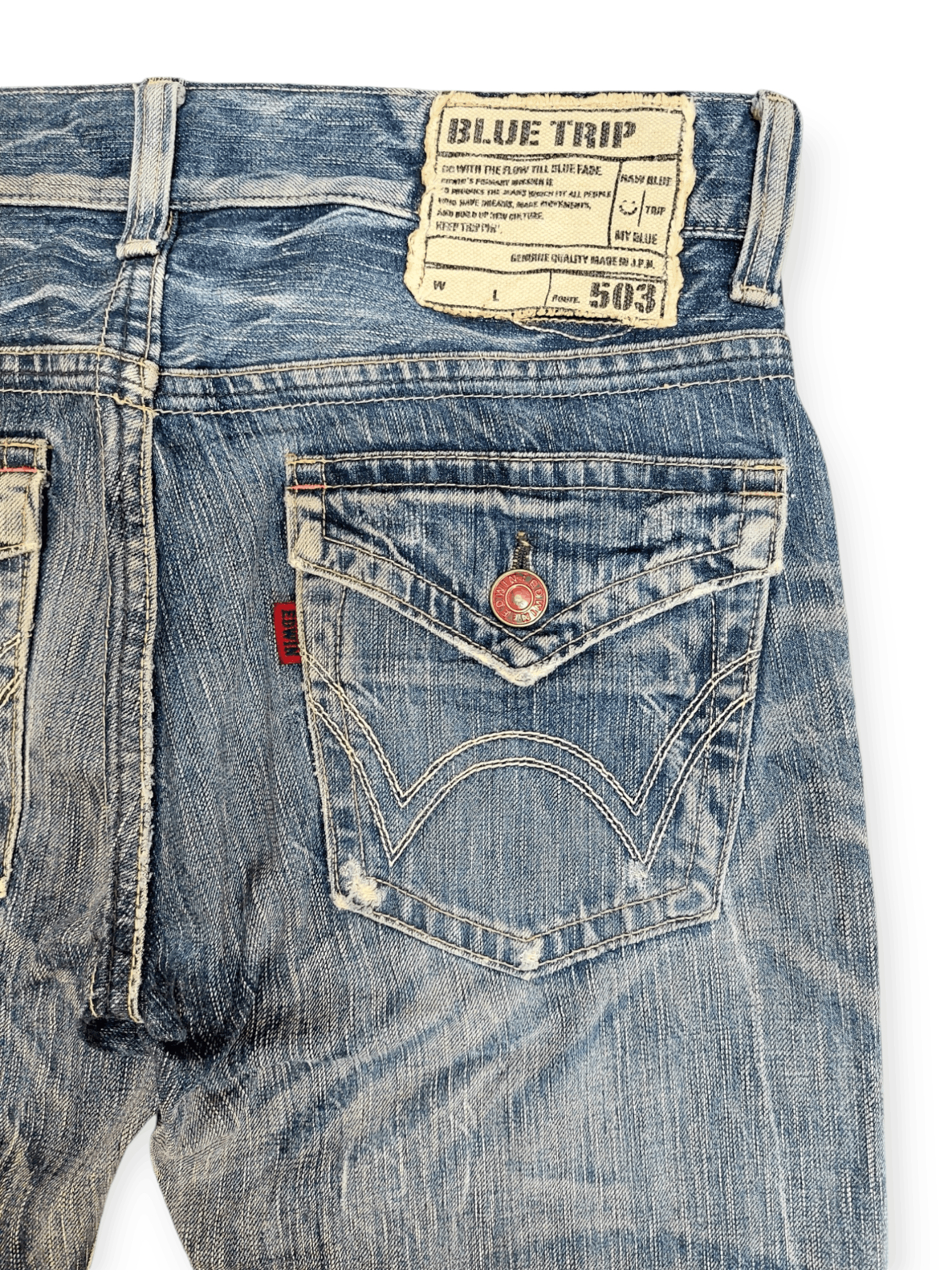 Edwin Flare Edwin 503 Blue Trip Denim Size US 32 / EU 48 - 13 Thumbnail