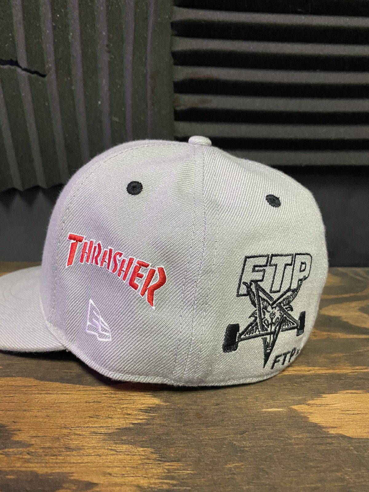 Fuck The Population FTP Thrasher Grey Hat : SIZE 7 1/8 Size ONE SIZE - 3 Thumbnail