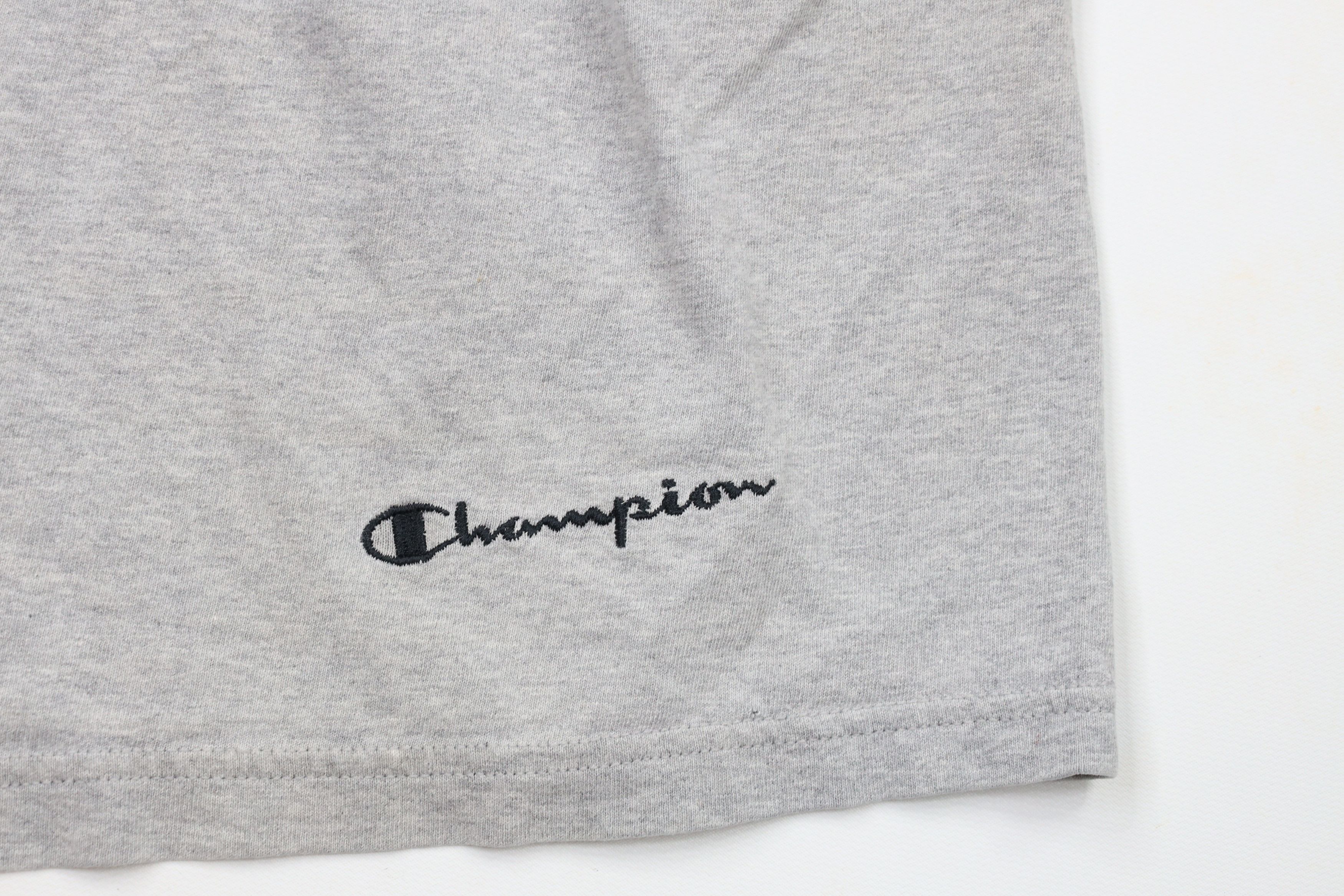 Champion × Vintage Vintage 90s Champion Out Above Knee Shorts Heather Gray Size US 36 / EU 52 - 5 Thumbnail