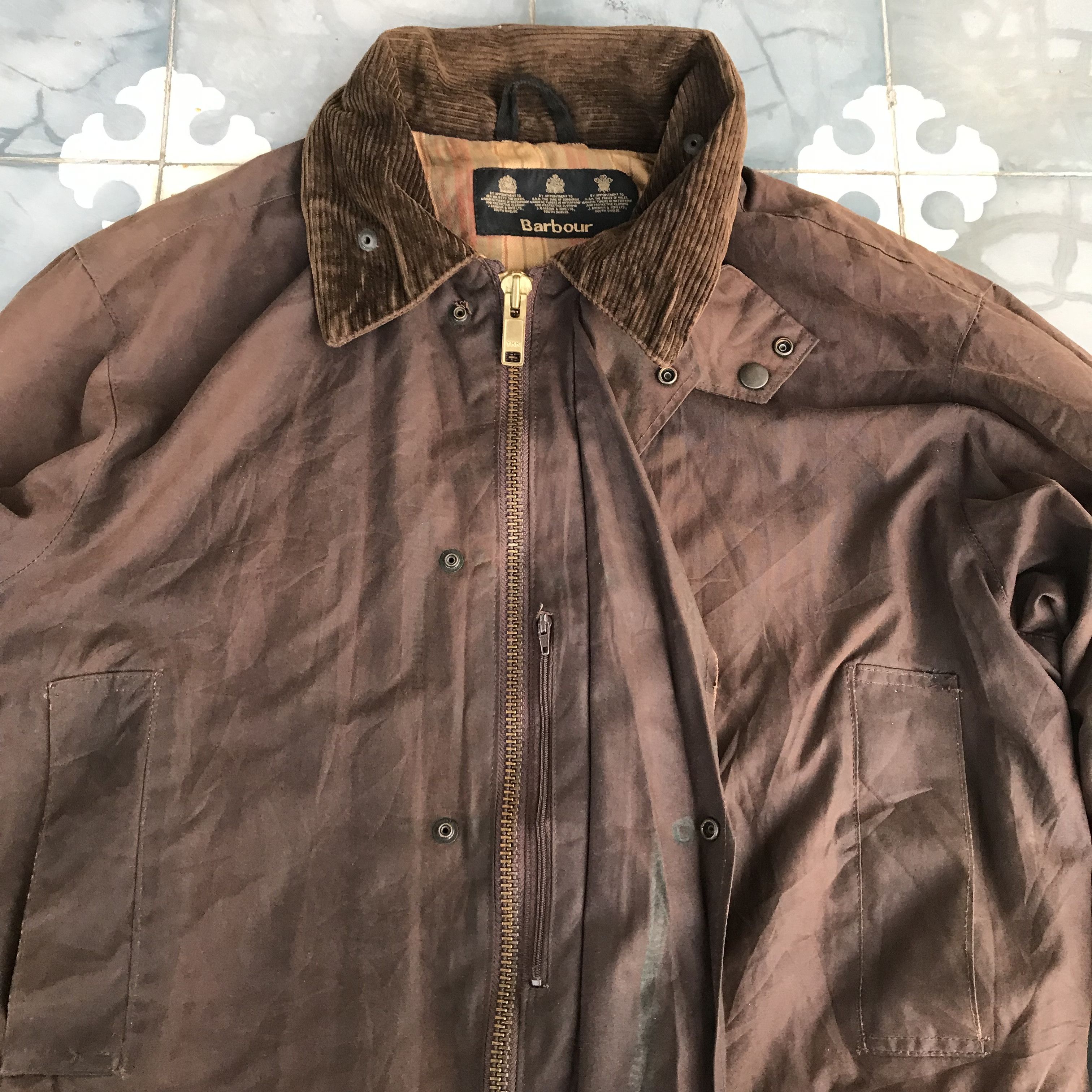 Barbour Vintage Barbour Beaufort Brown Wax Jacket Iconic tartan Size US L / EU 52-54 / 3 - 4 Thumbnail